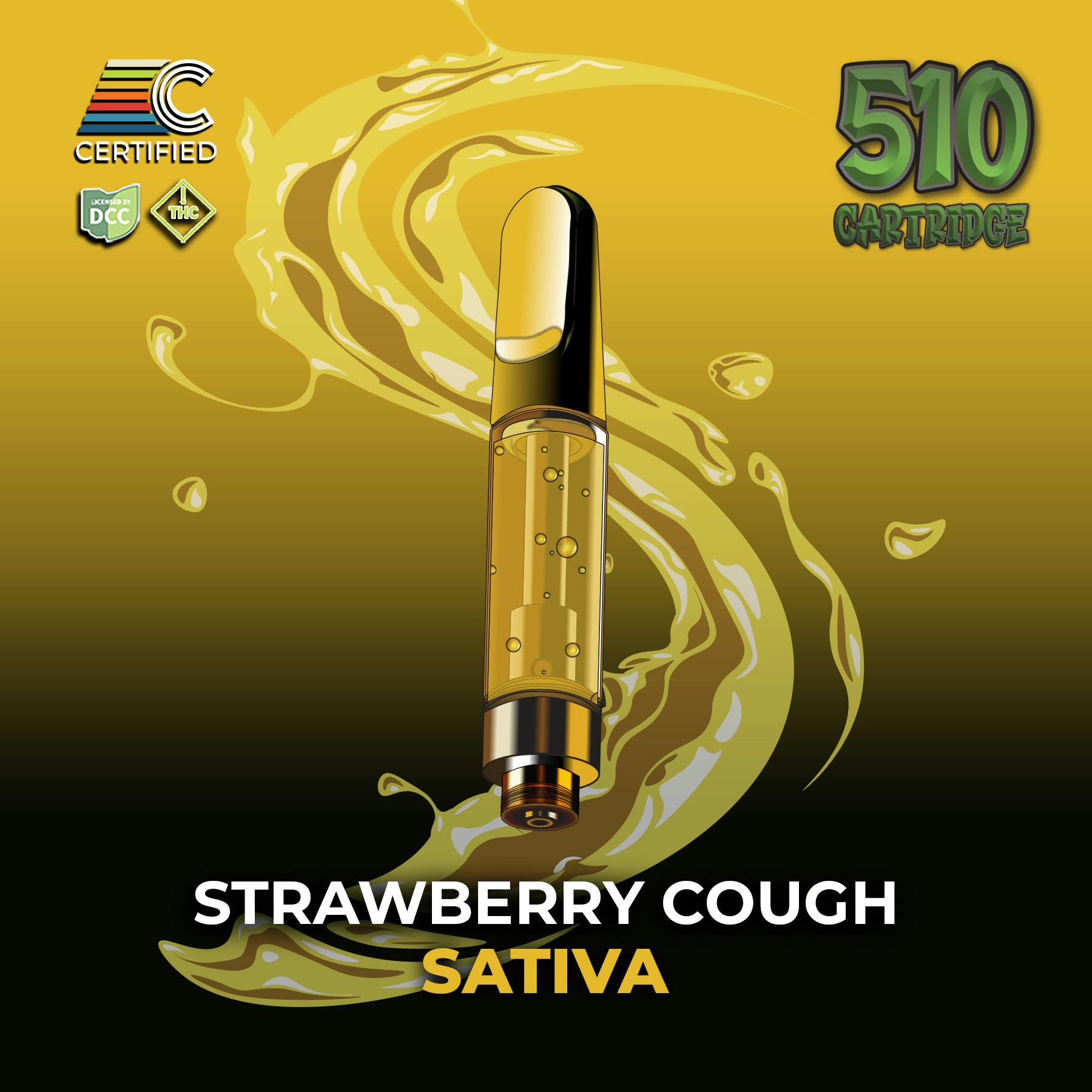 Strawberry Cough | 1g Distillate Cart
