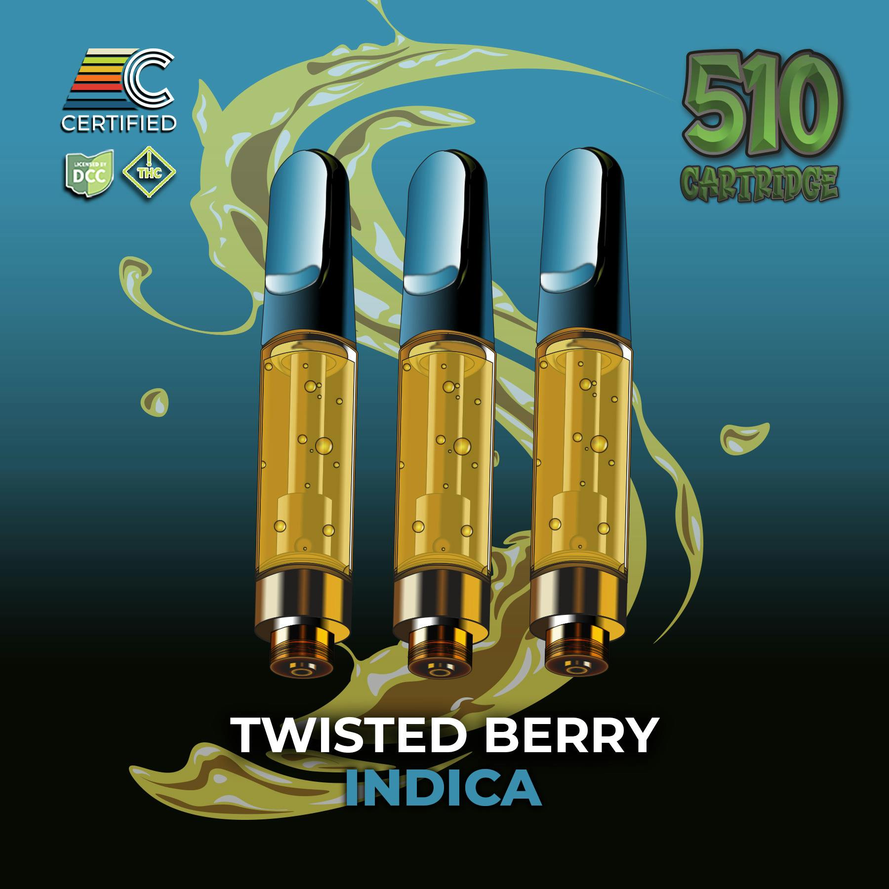 Twisted Berry | 3pk 1g Distillate Cart