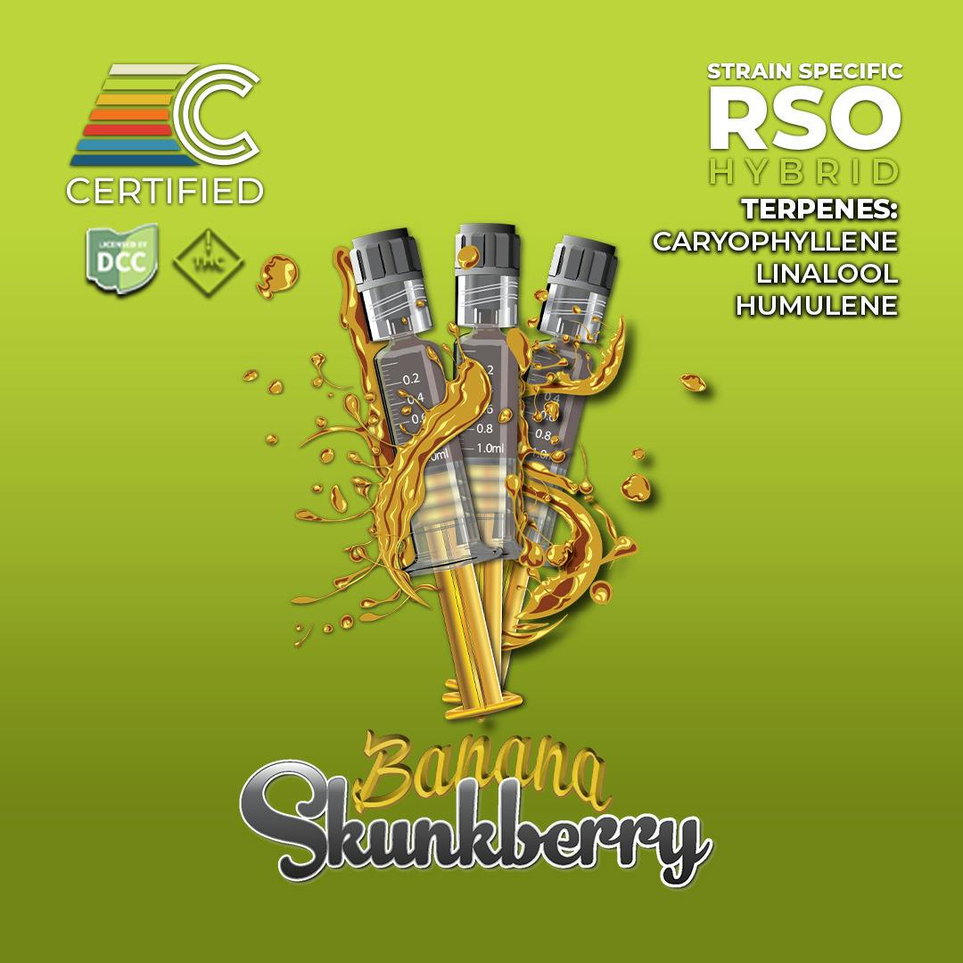Banana Skunkberry | 3pk 1g RSO Syringe