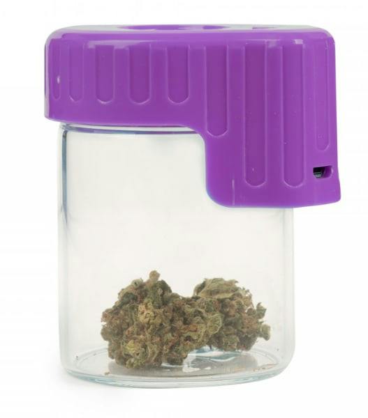Purple Light Up Glass Seal Storage Jar