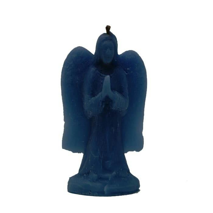Blue Canadian Hand Made Angel Candle