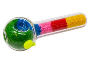 5" Colorful Crystals Hand Pipe
