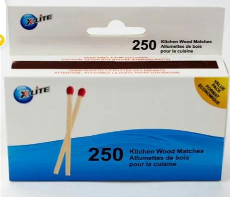 250 Wooden Matches Box
