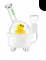 6" Rubber Ducky Hemper Bong