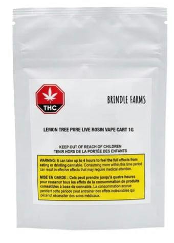 LEMON TREE PURE LIVE ROSIN CARTRIDGE LTO - 1