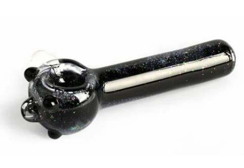 Black Sparkle Liquid Hand Pipe