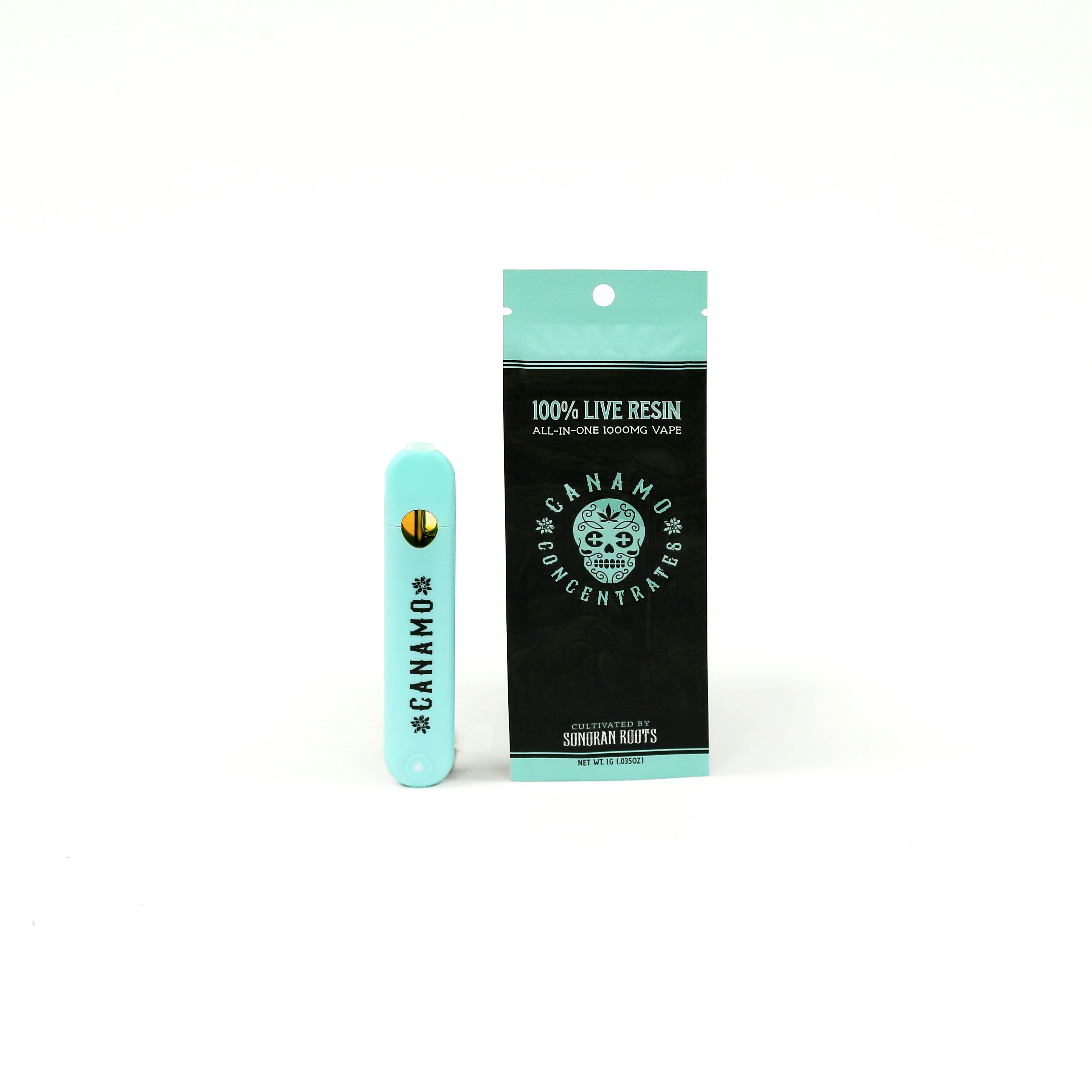 CANAMO LIVE RESIN DISPOSABLE APPLE SMACKERZ 1G