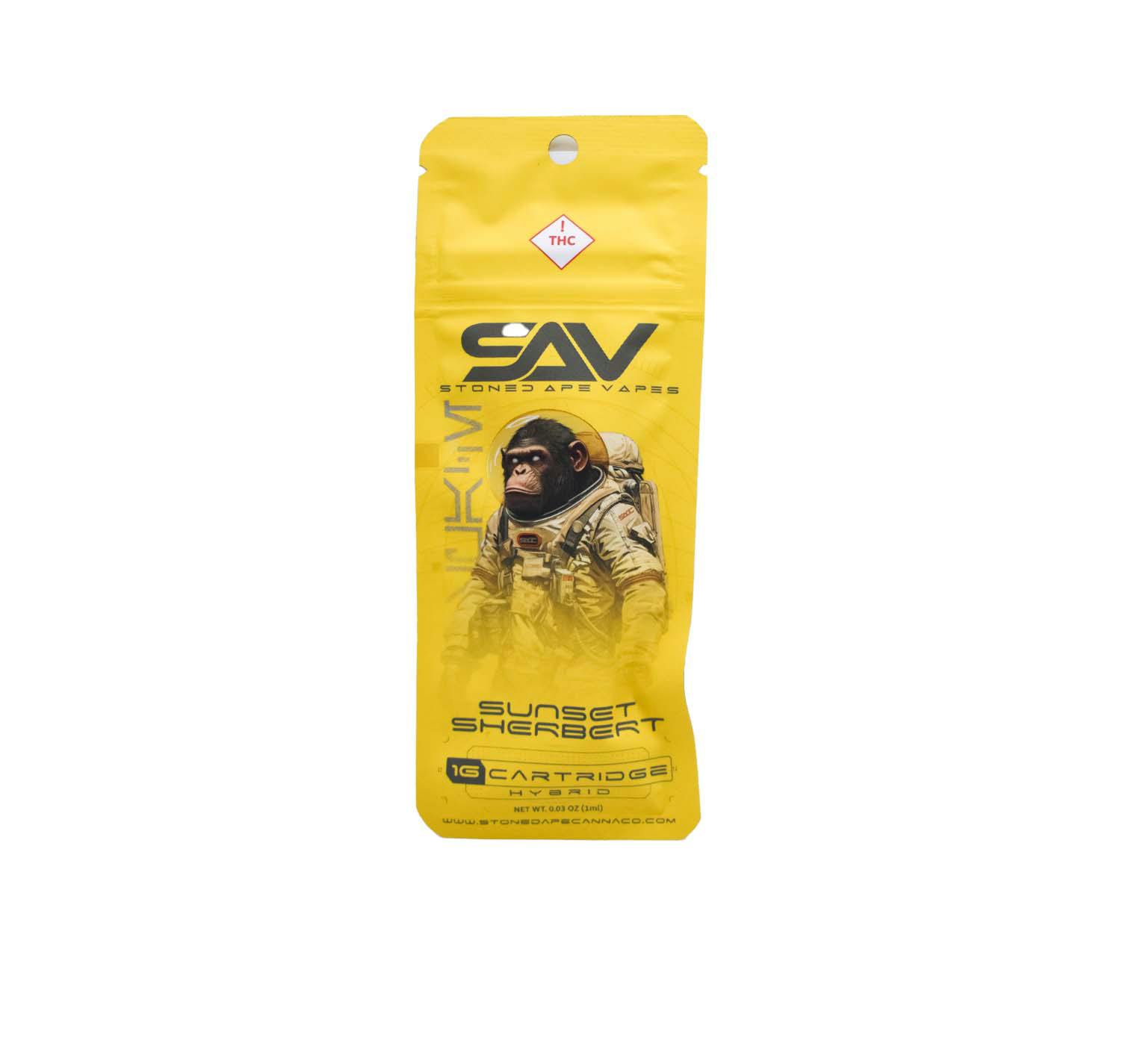 Stoned Ape-Cartridge-Distillate-1g-Sunset Sherbet (H)