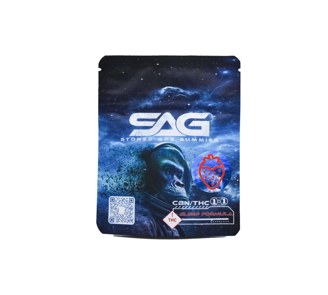 Stoned Ape-Gummies-Snooze Berry Sleep 1:1 THC:CBN (I)