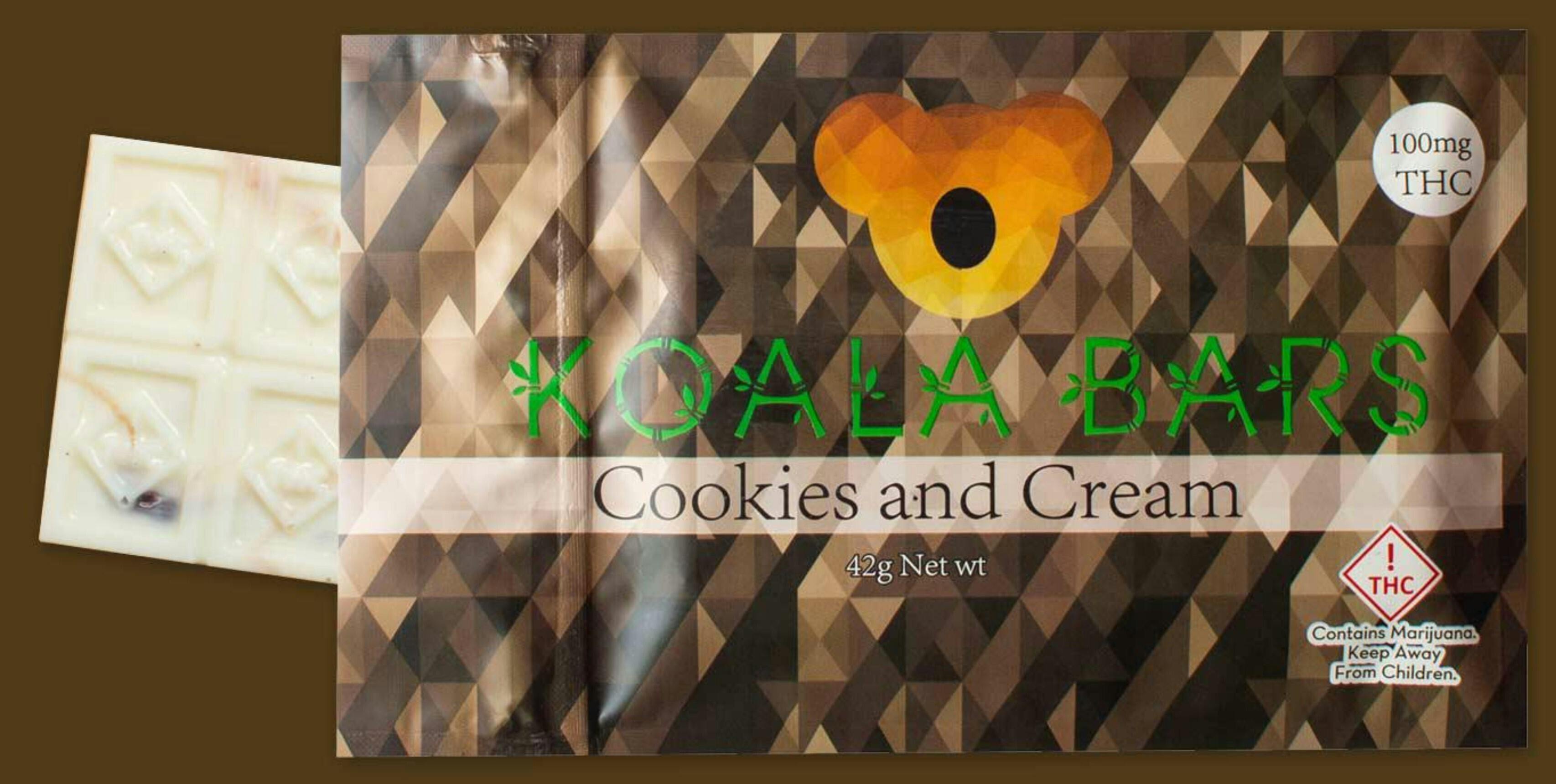 Koala Bar: Cookies & Cream 100mg