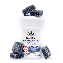 Wana Sour Gummies: Blueberry Indica