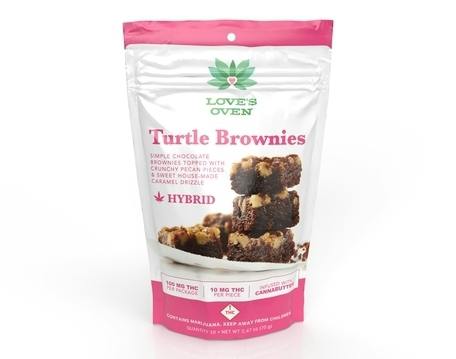Love's Oven Brownies: Turtle Hybrid 100mg