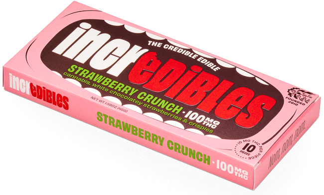 Incredibles Chocolate Bar: Strawberry Crunch 100mg