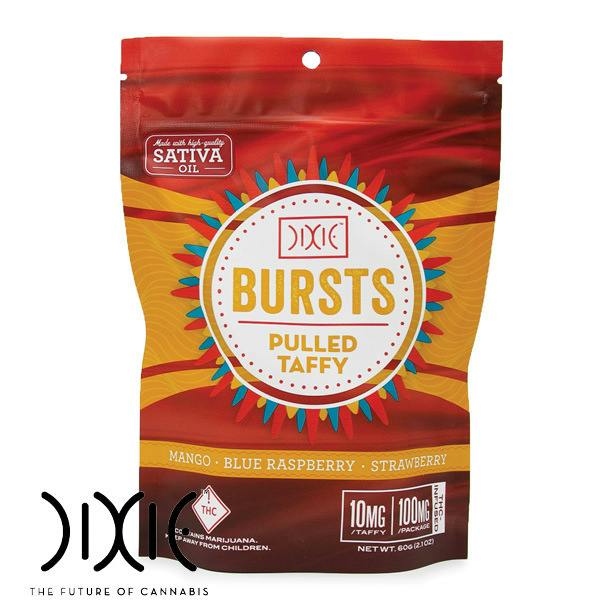 Dixie Taffy Bursts: Assorted Sativa 100mg