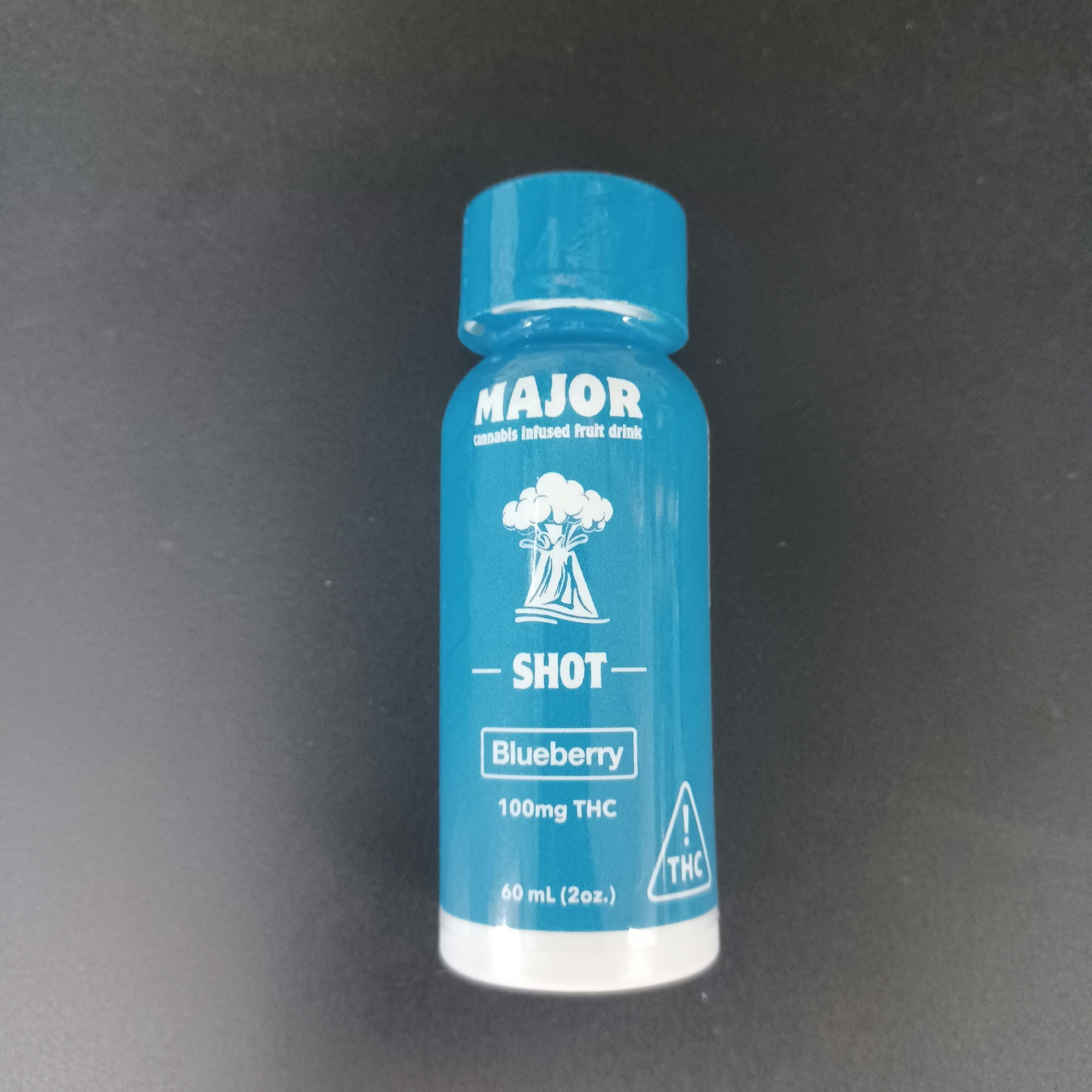 Blueberry Shot | 100mg 10 CAPS | MAJOR at Coast Cannabis
