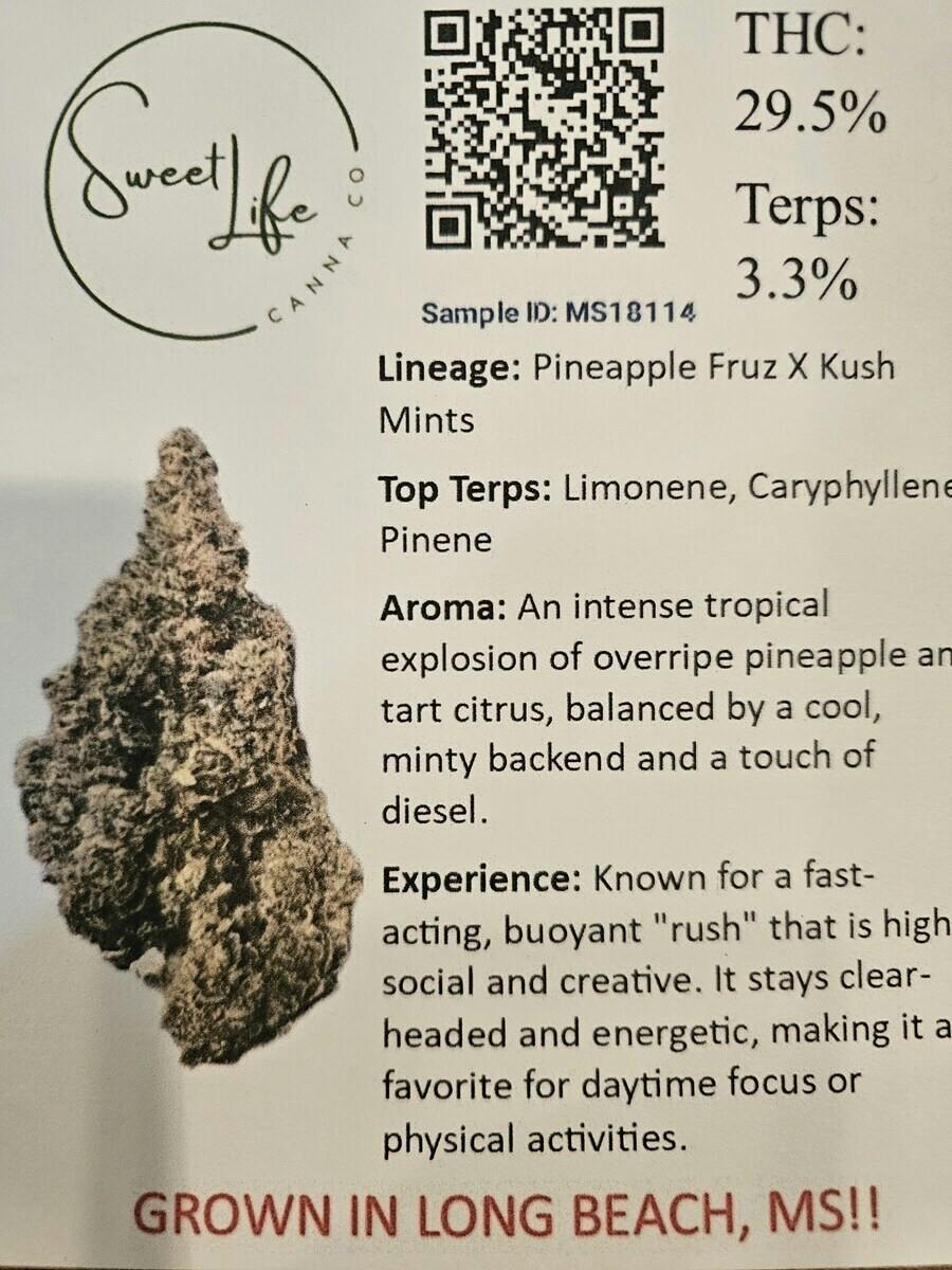 29.5%/Pineapple Burst | 7G Flower | Sweet Life