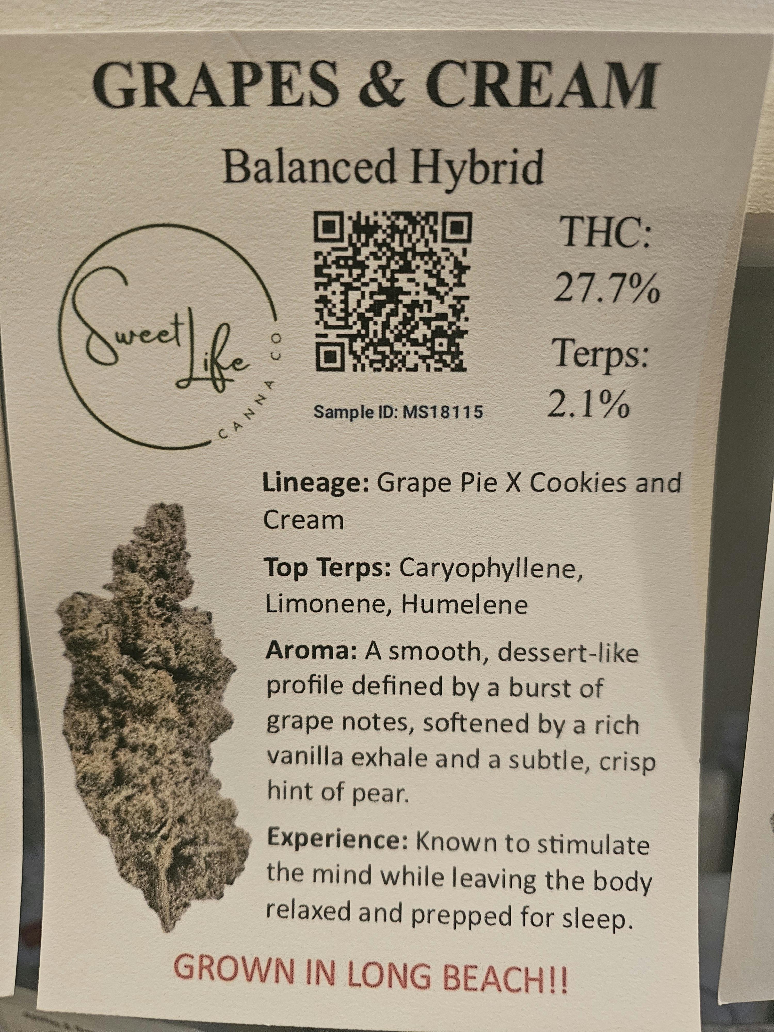 Grapes & Cream | 7G Let's F*****G Go Flower | Sweet Life