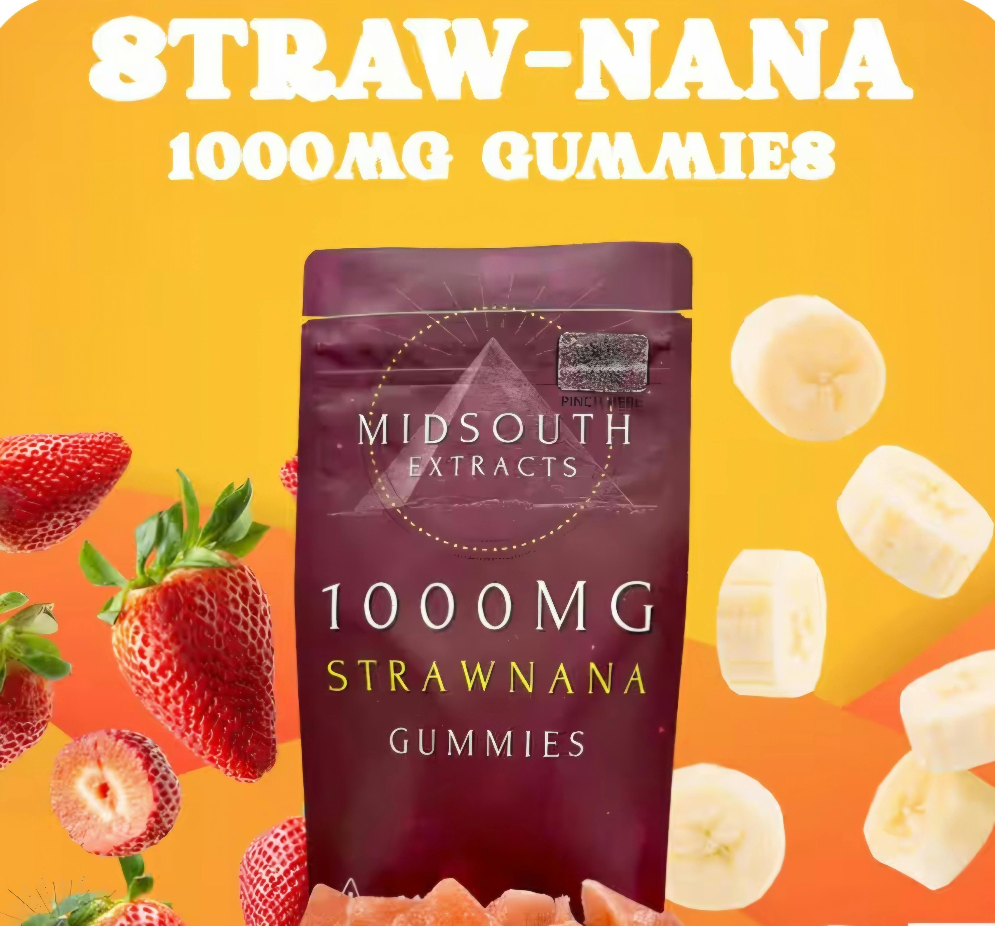 StrawNana Gummies | 1000mg
