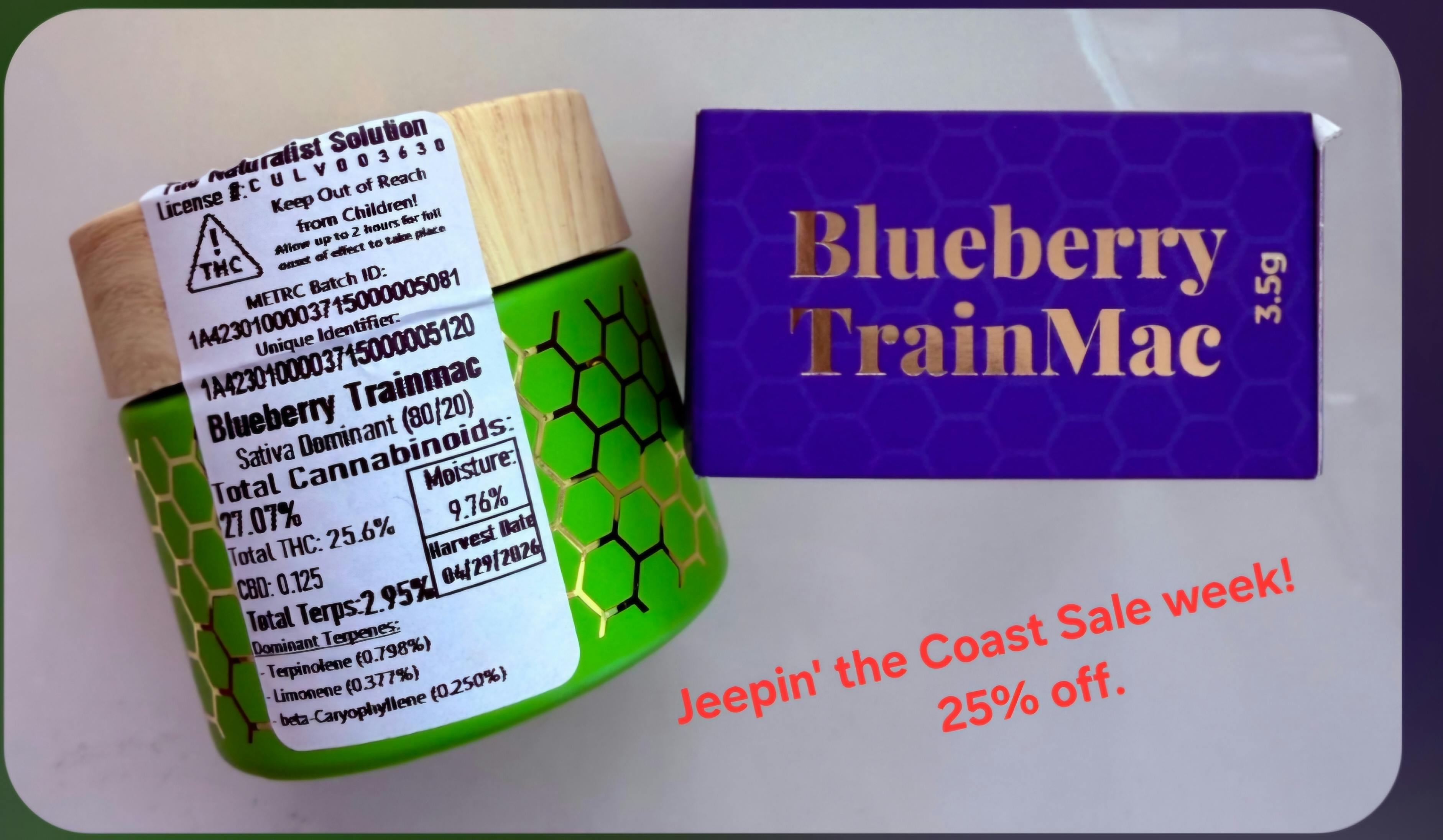 Blueberry Trainmac | 3.5G Flower Jar | The Naturalist Solution