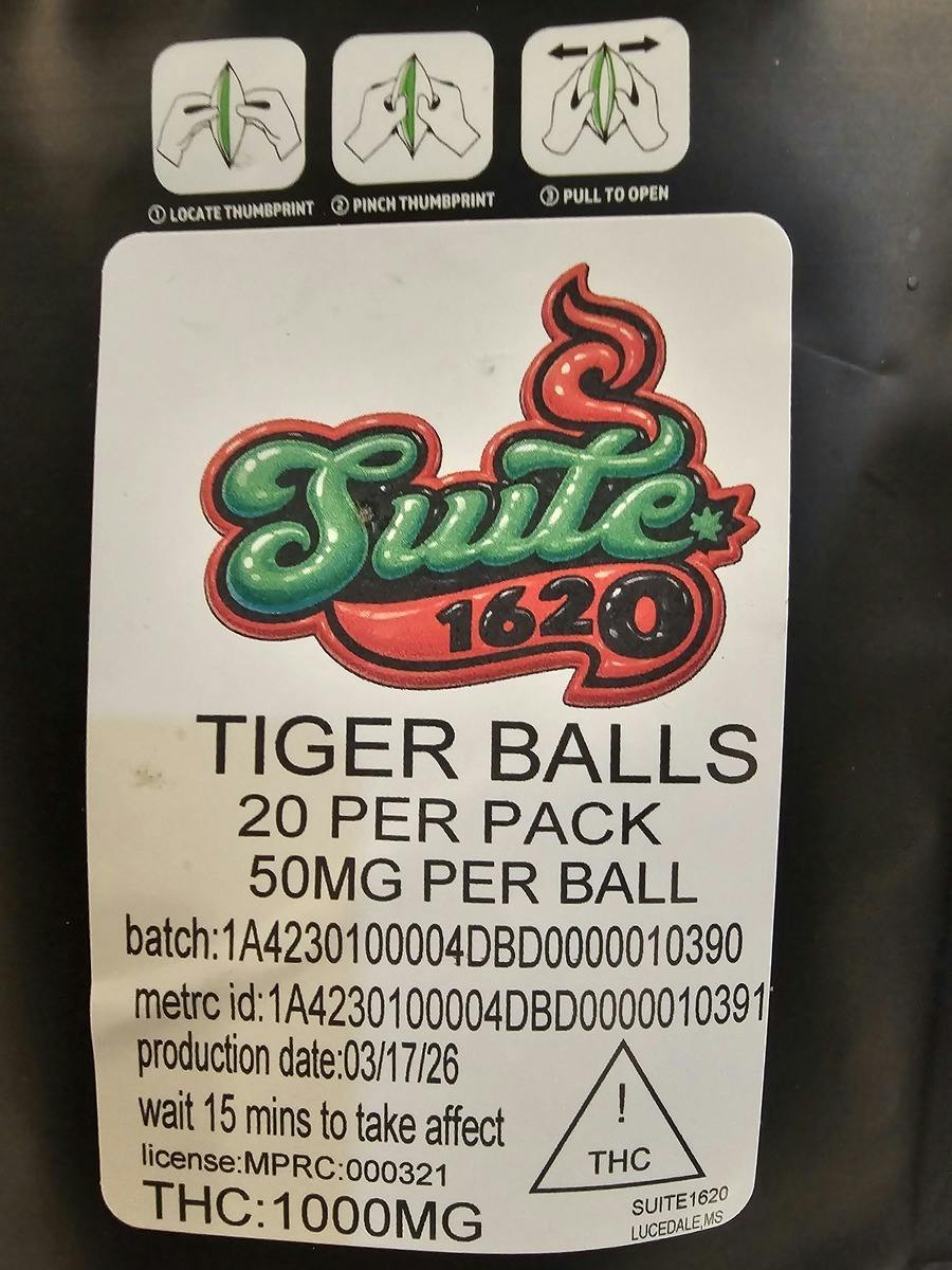 Tiger's Blood Balls | 50MG (1000MG) Candies | Suite 1620