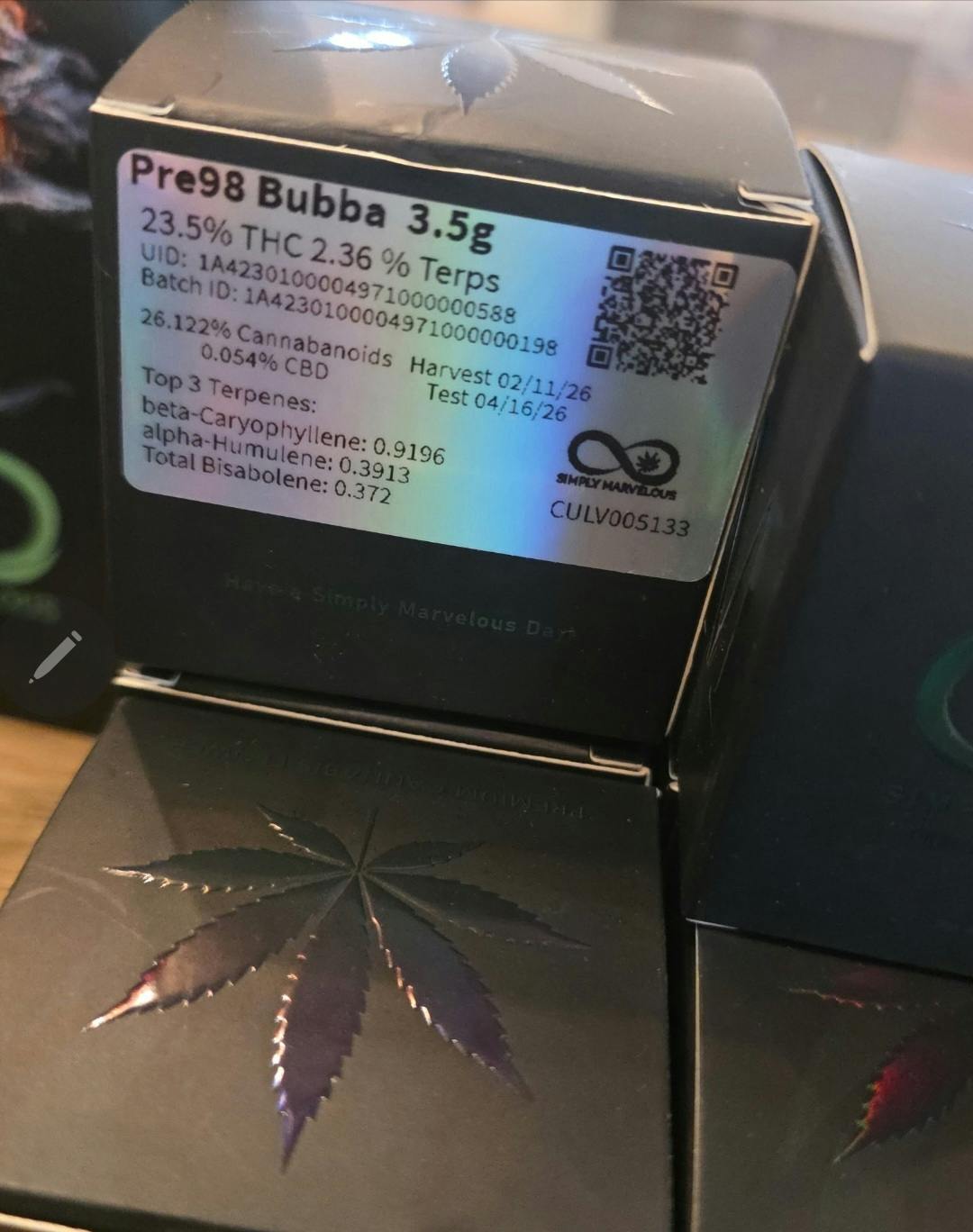 Pre 98 Bubba Bx1 | 3.5G Flower | Simply Marvelous