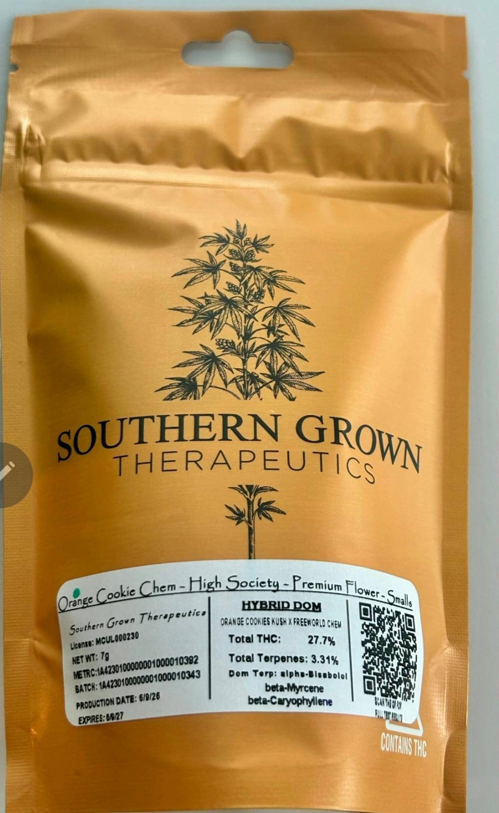 Orange Cookie Chem | 7G Flower | Southern Grown