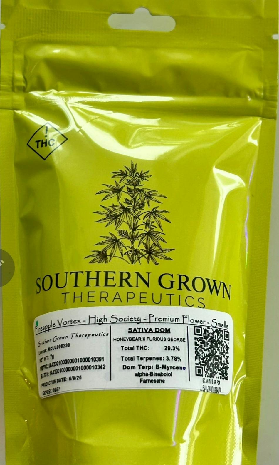 Pineapple Vortex | 7G Flower | Southern Grown