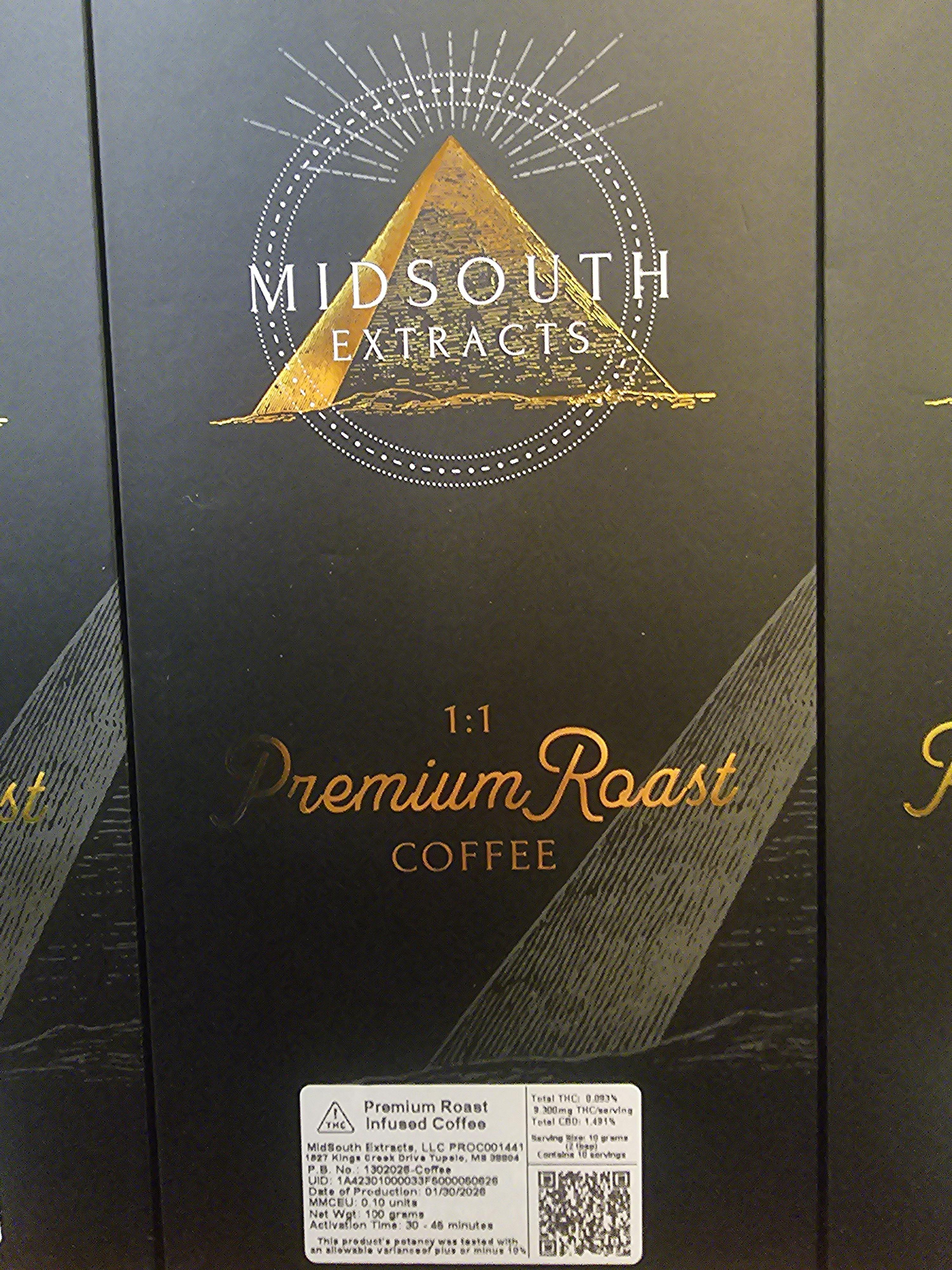 Coffee | 100MG Infused Premium Roast Coffee | MidSouth