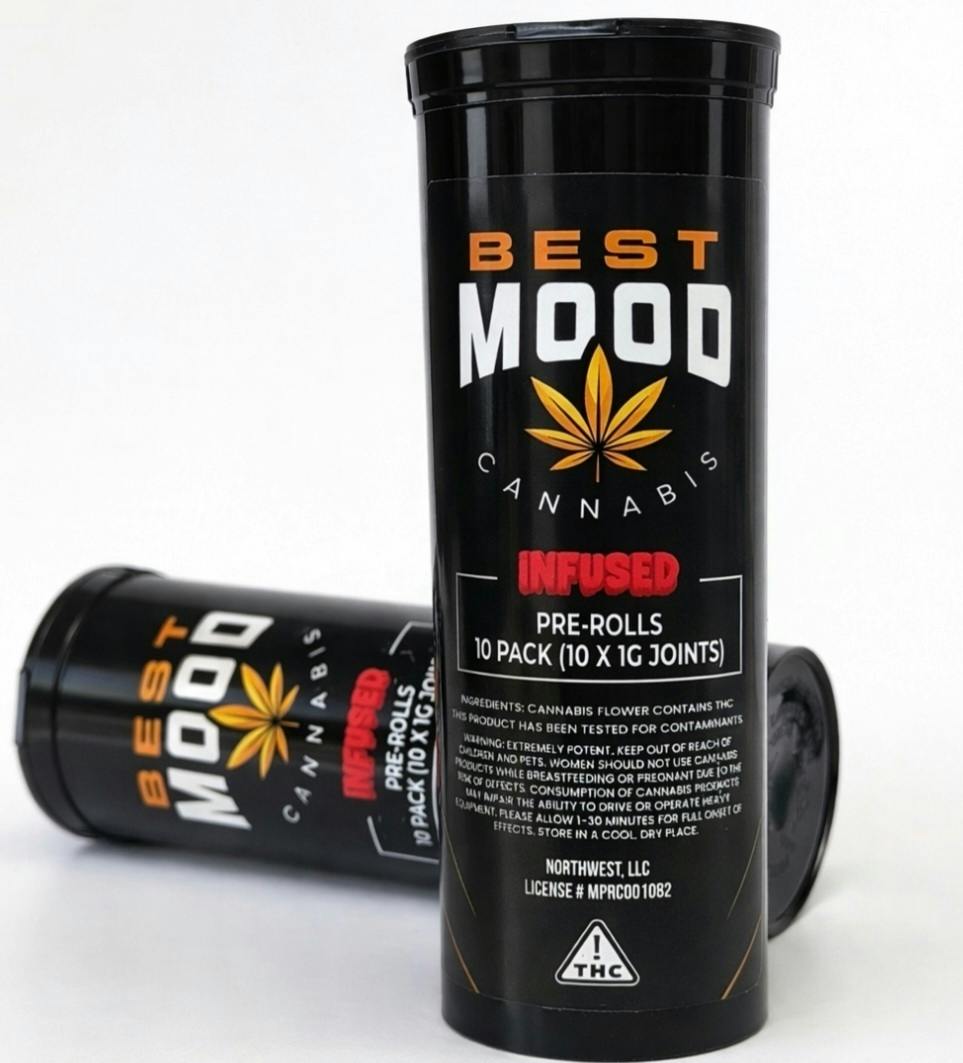 SUPER PINEAPPLE HAZE | 1G INFUSED PRE-ROLL 10PK | BEST MOOD at Coast Cannabis