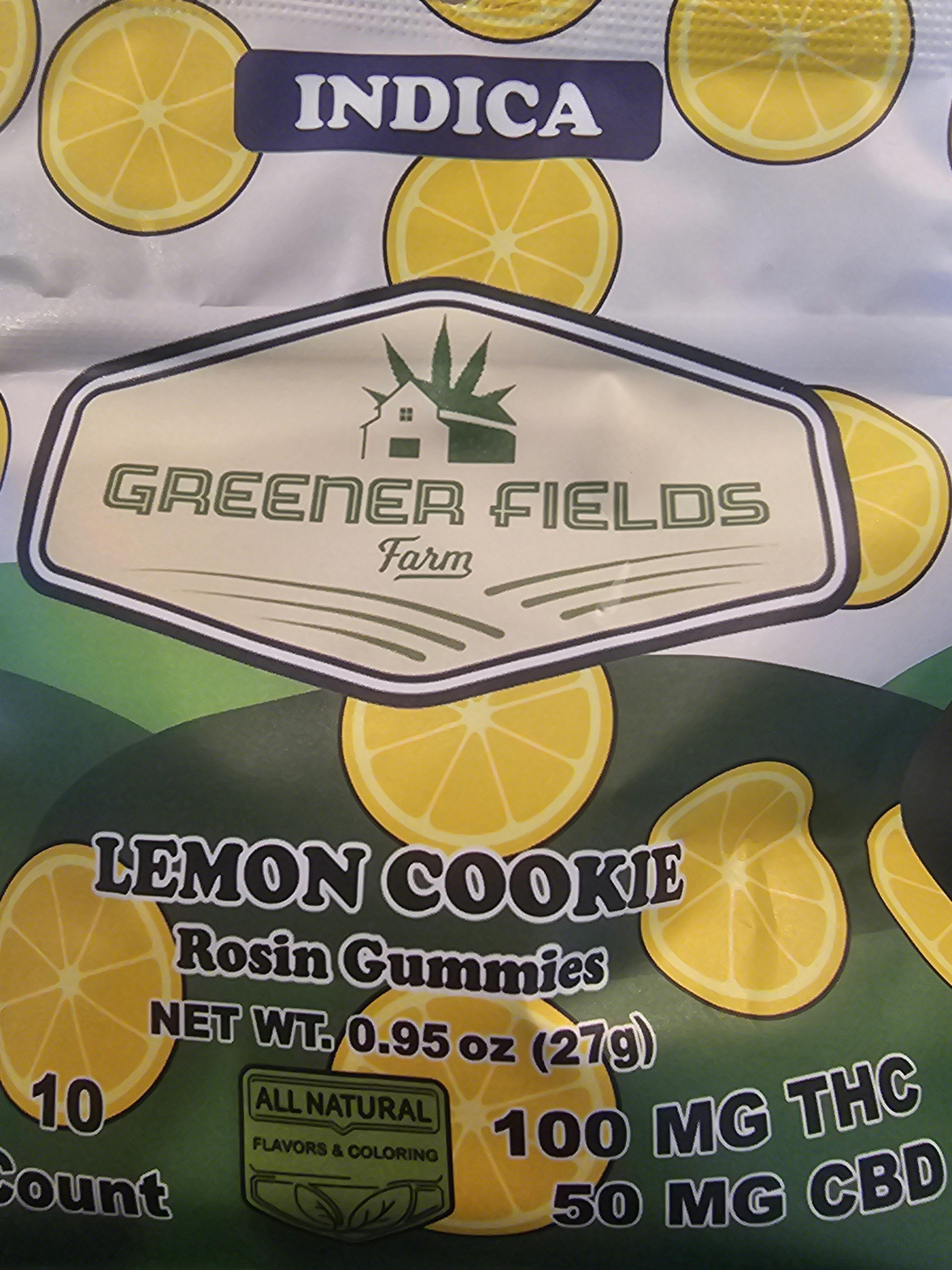 Lemon Cookie | 100MG Gummies | Greener Fields at Coast Cannabis