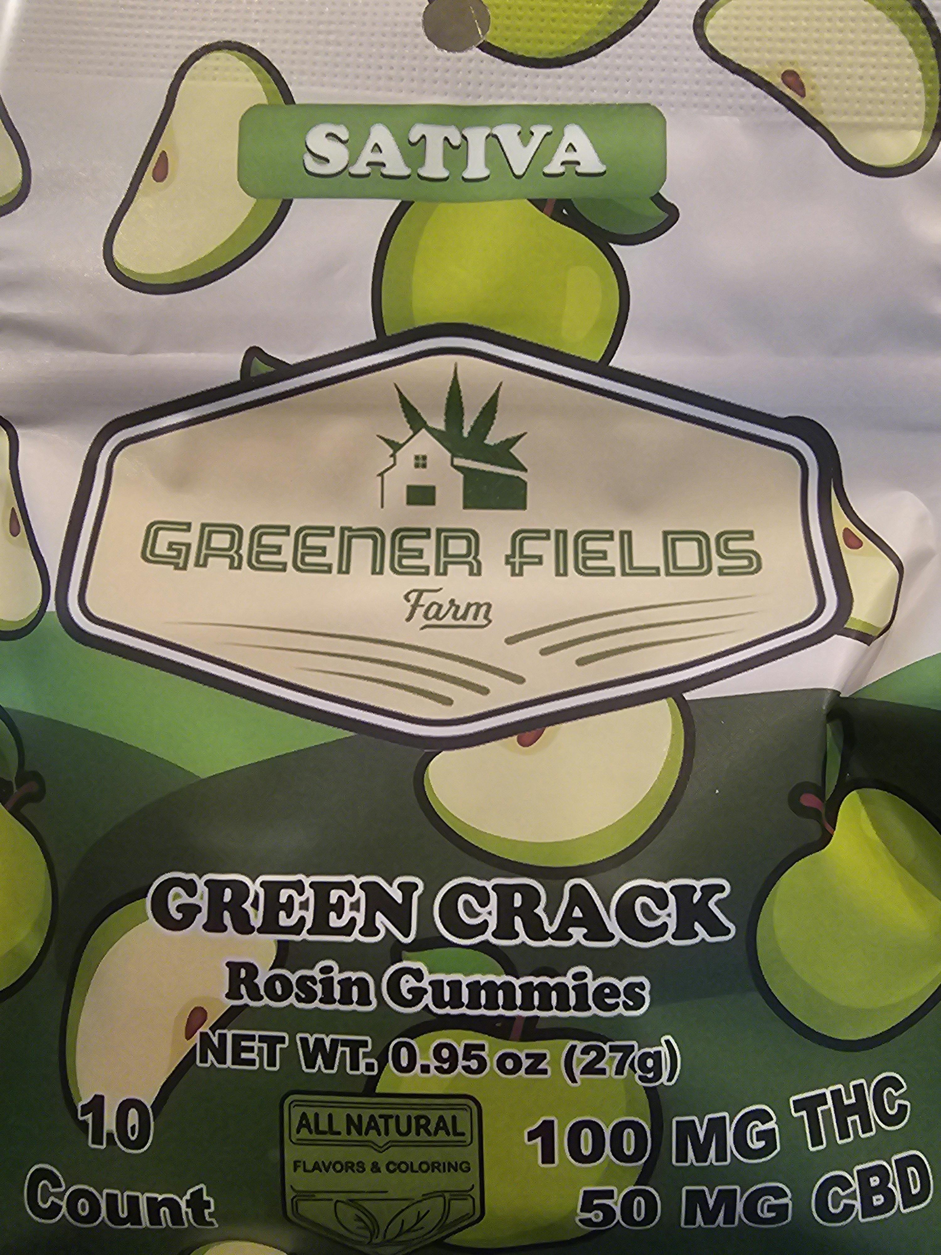 Green Crack | 100MG Gummies | Greener Fields at Coast Cannabis
