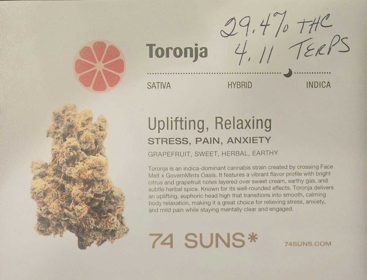Toronja | 3.5G Flower | 74 Suns