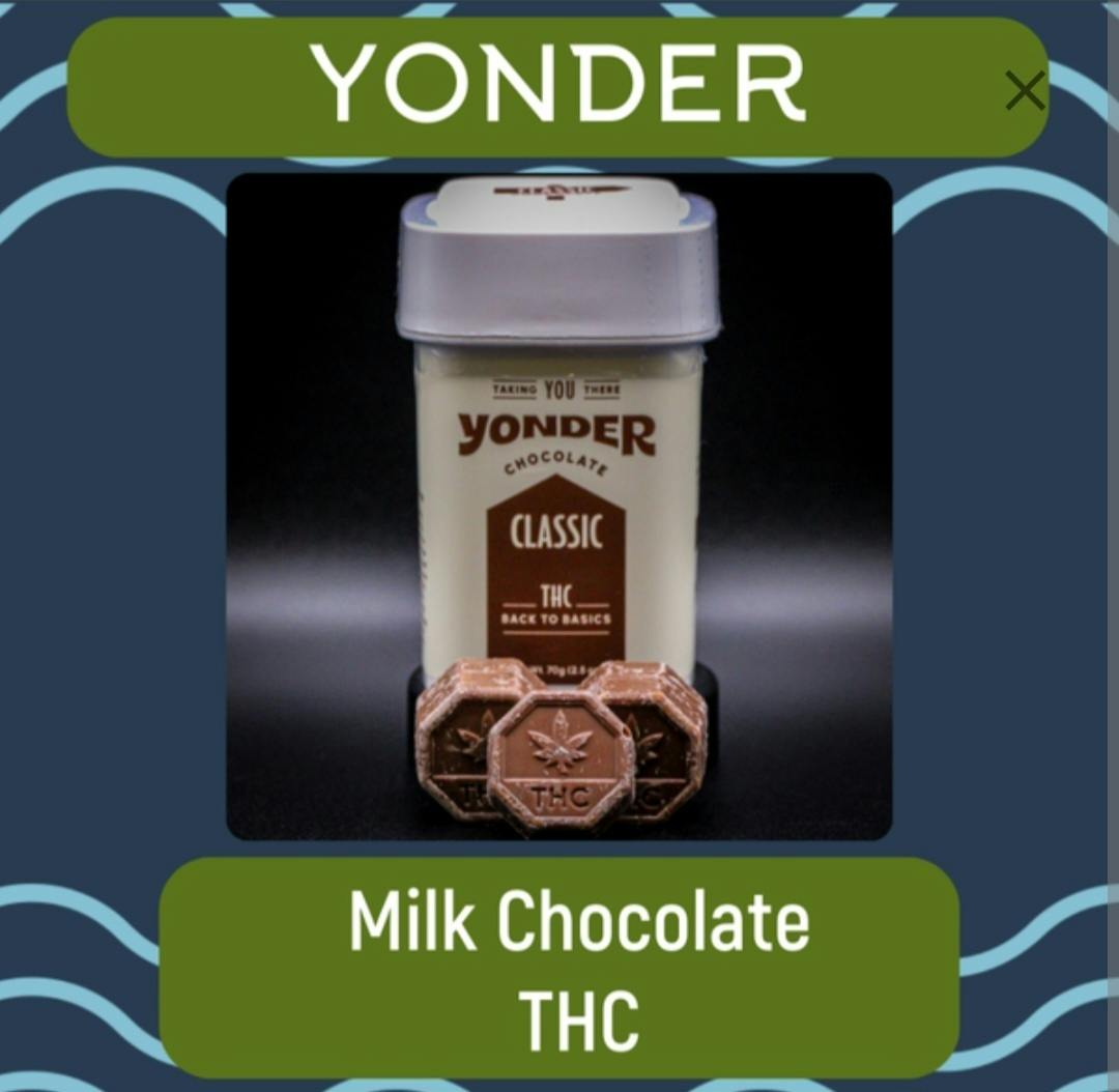 Milk Chocolate | 100MG Infused Chocolate | Yonder
