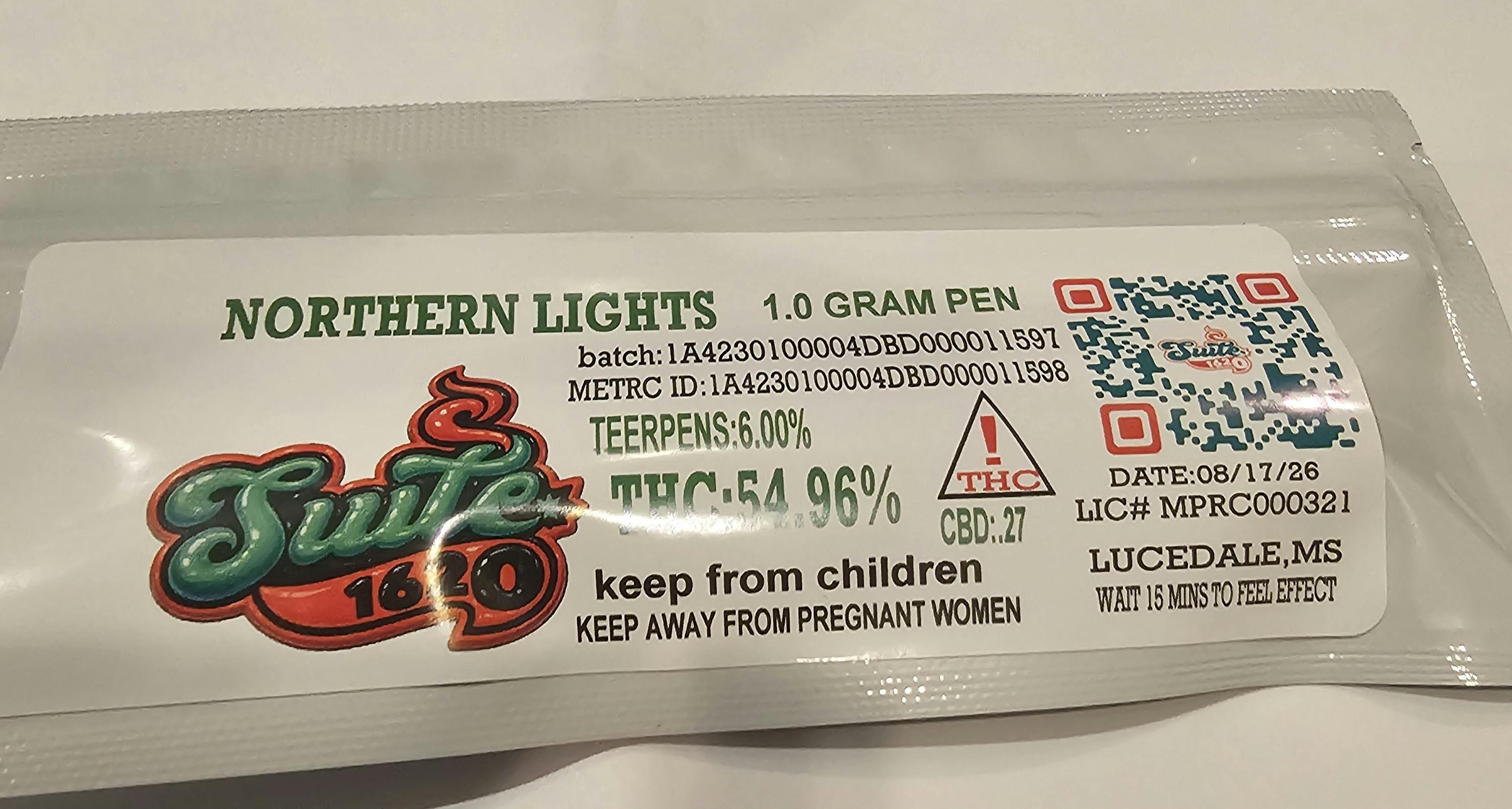 Northern Lights | 1G Vape Pen | Suite 1620