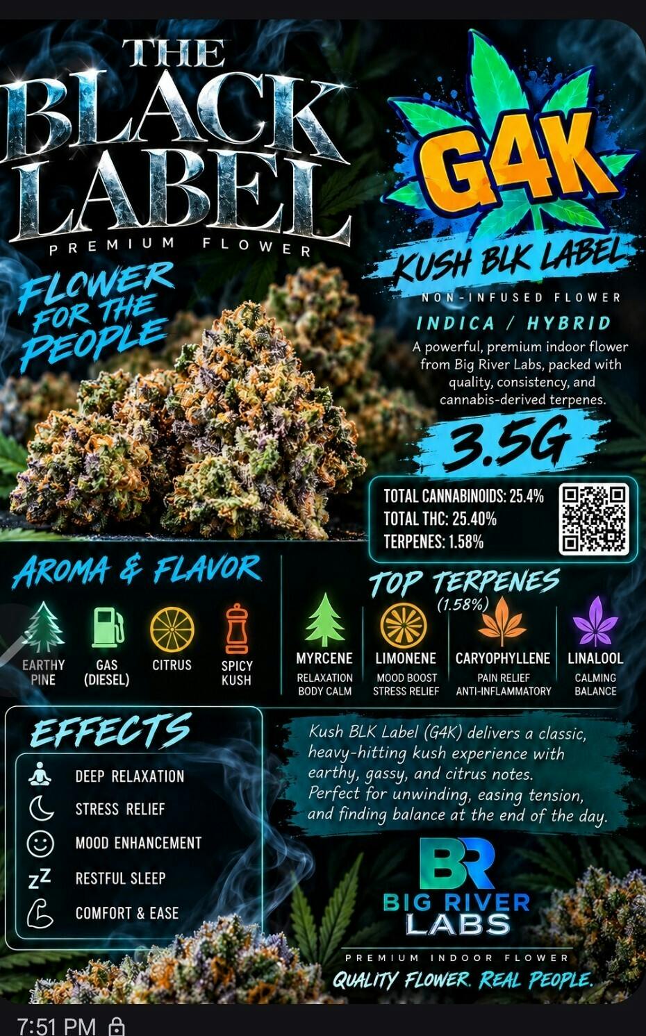 G4 Kush | 3.5G Flower | Big River