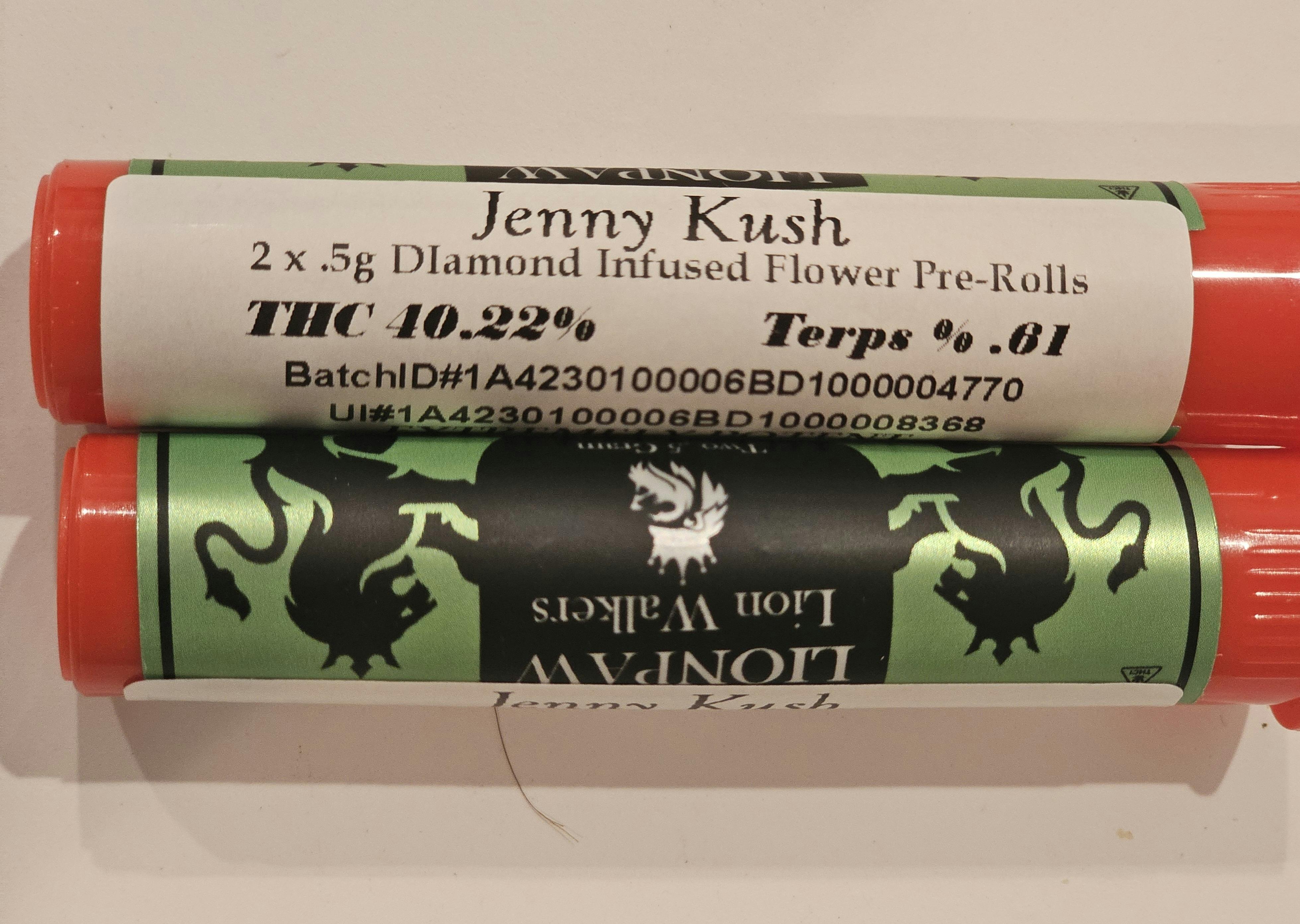 Jenny Kush | 1G Infused Pre-rolls | cannacare