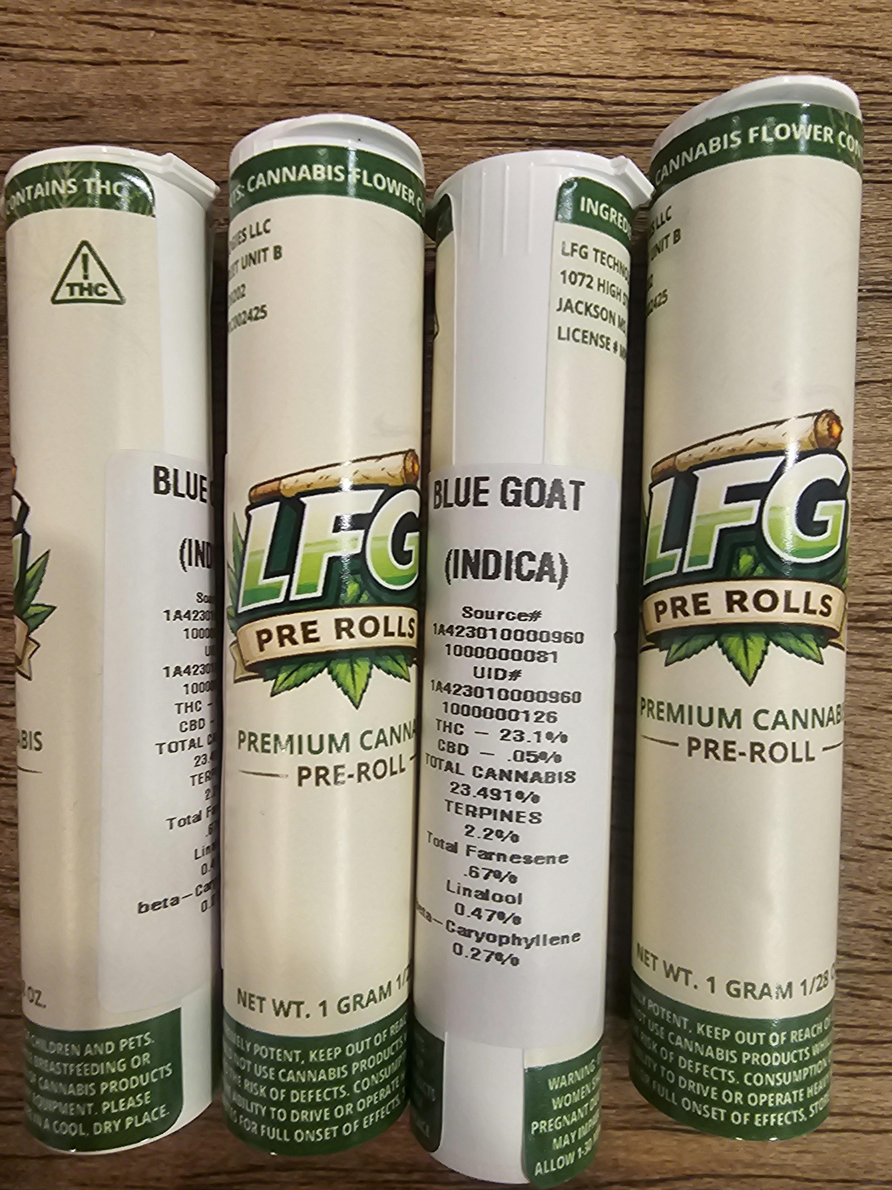 BLUE GOAT | 1G (2X.05G) PRE ROLLS | LFG