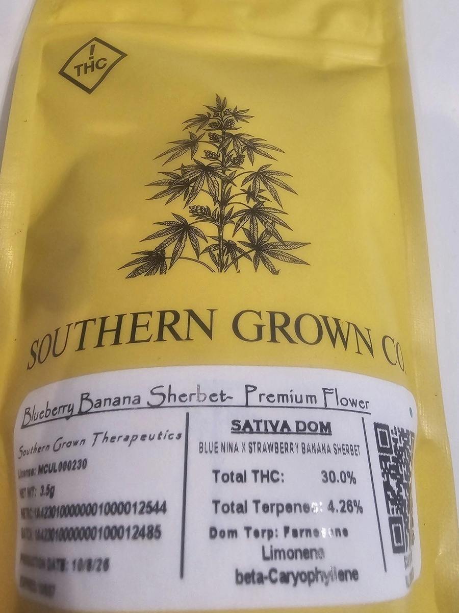 Blueberry Banana Sherbet | 3.5G Flower | SGT
