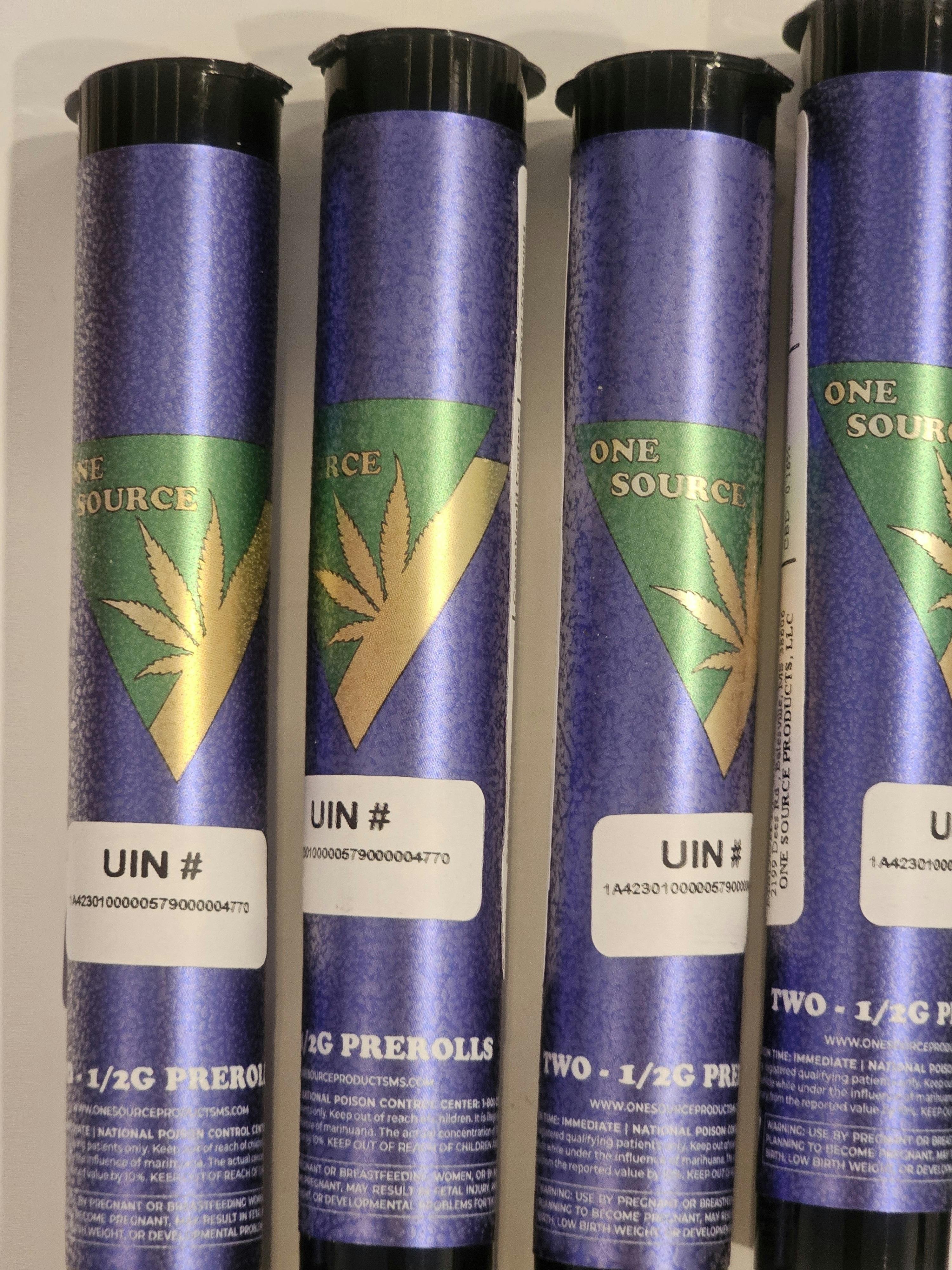 White Widow | 1G PreRolls | One Source
