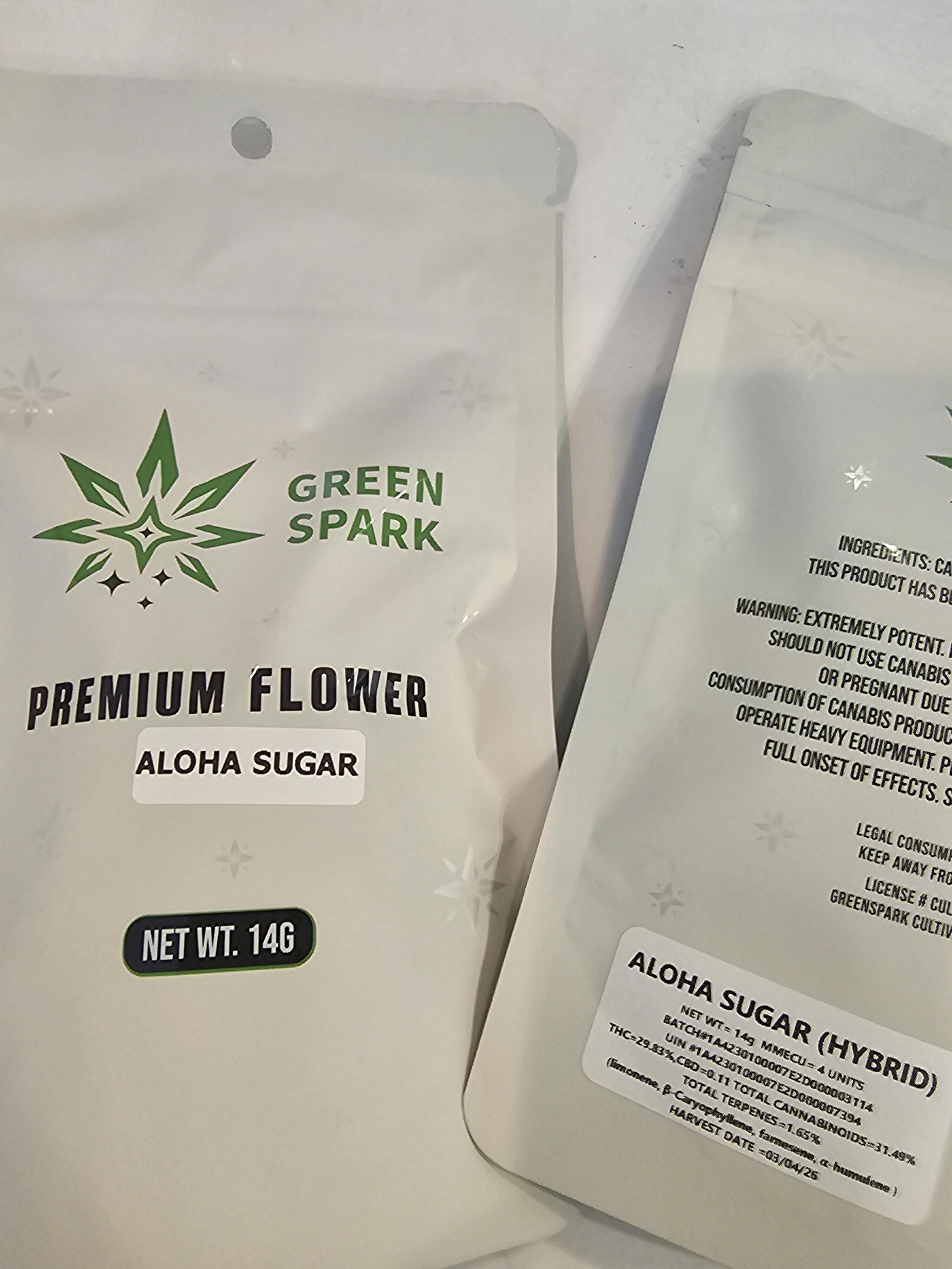 ALOHA SUGAR | 14G Flower | GREEN SPARK