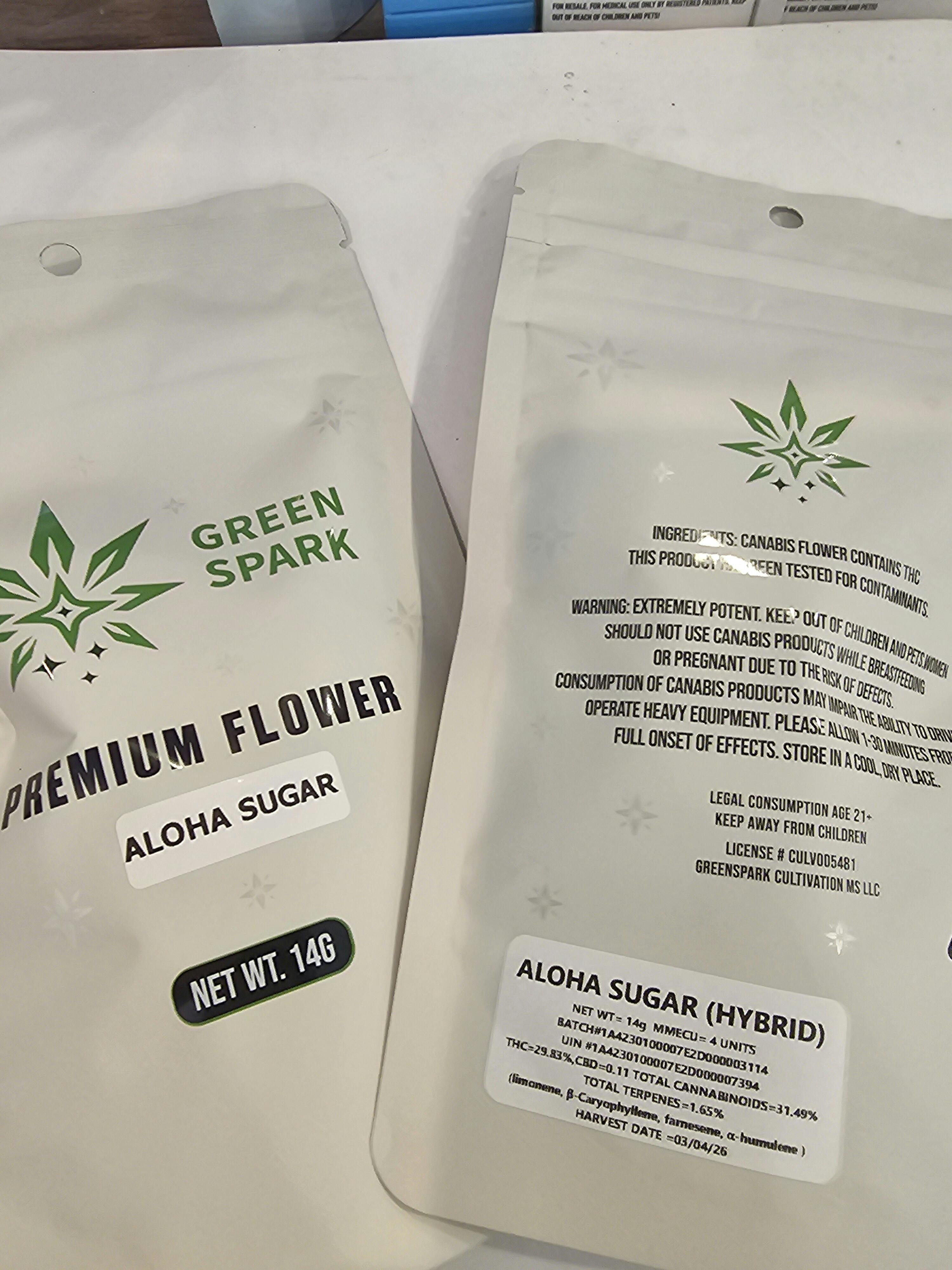 ALOHA SUGAR | 28G Flower | GREEN SPARK