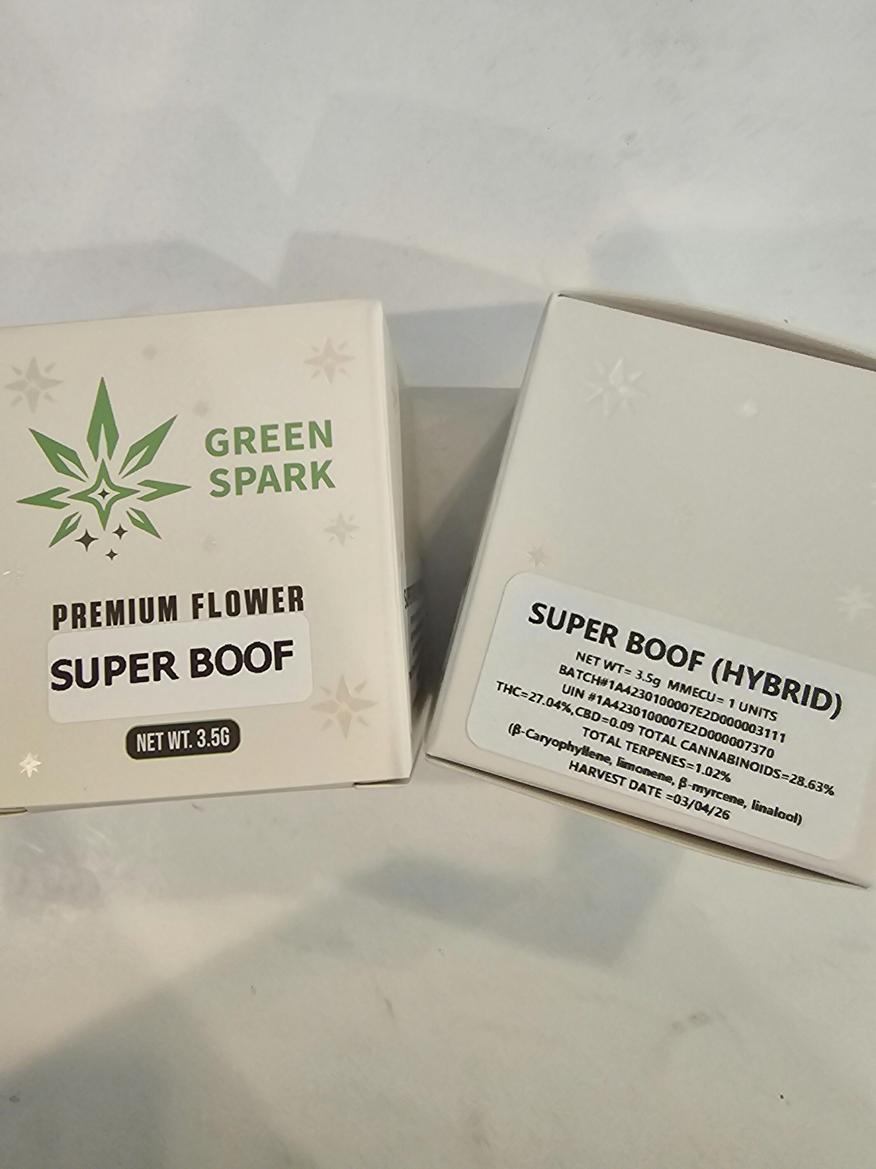 SUPER BOOF | 3.5G FLOWER | GREEN SPARK