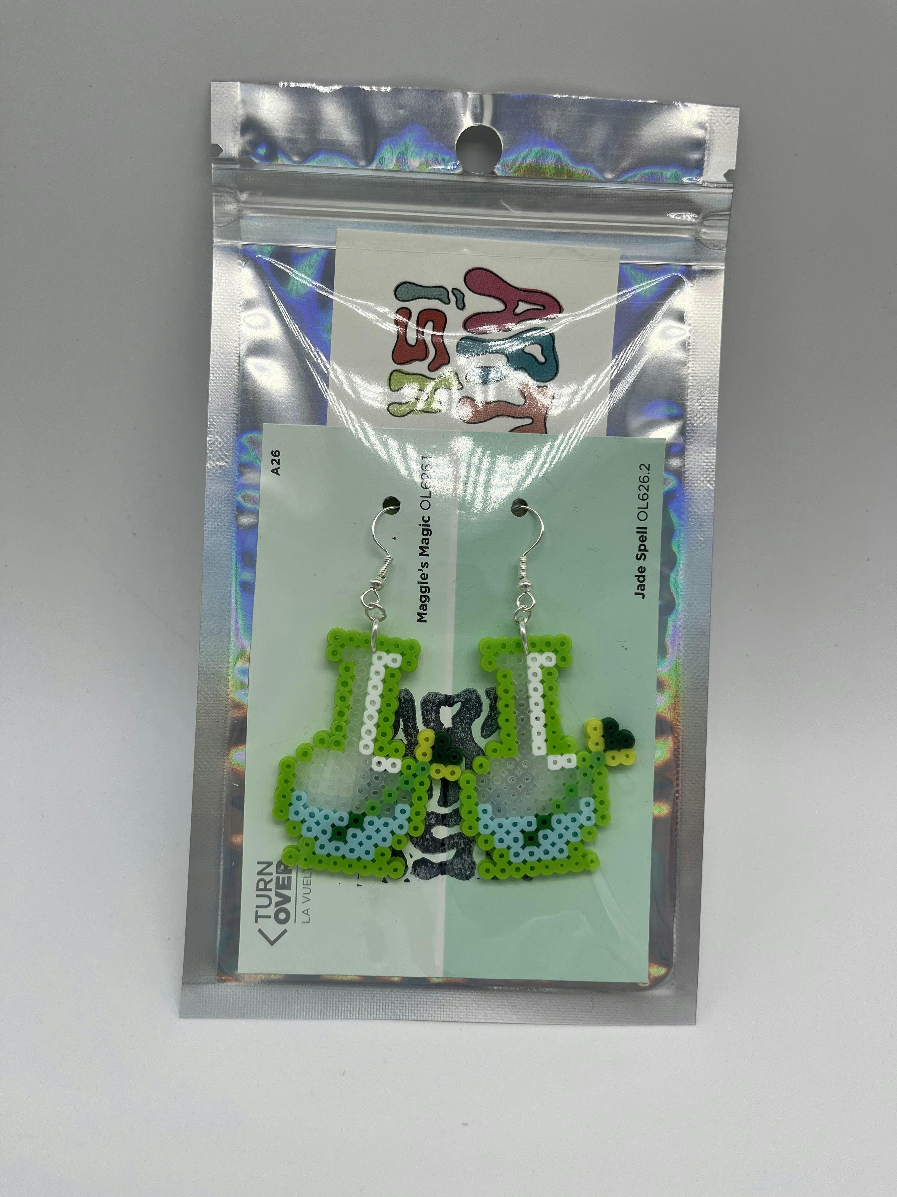 ARTish- Bongz Earrings (green) at Flower of Life