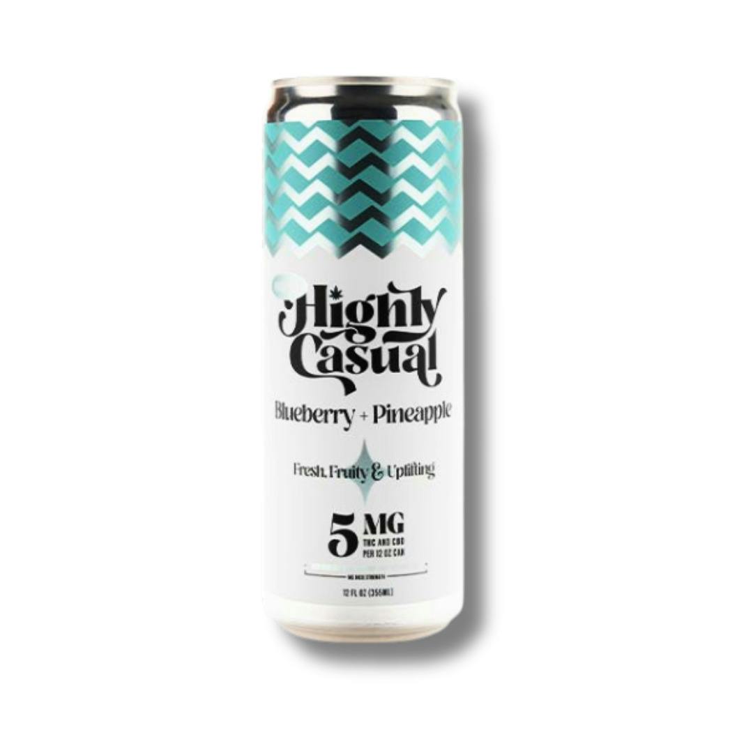 Blueberry Pineapple | Infused Drink | 5mg 1:1 THC:CBD at Flower of Life