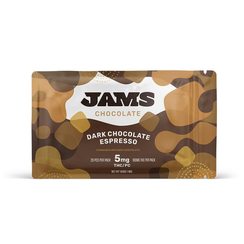 JAMS Dark Espresso Chocolate 5mg ea | 20-Pack