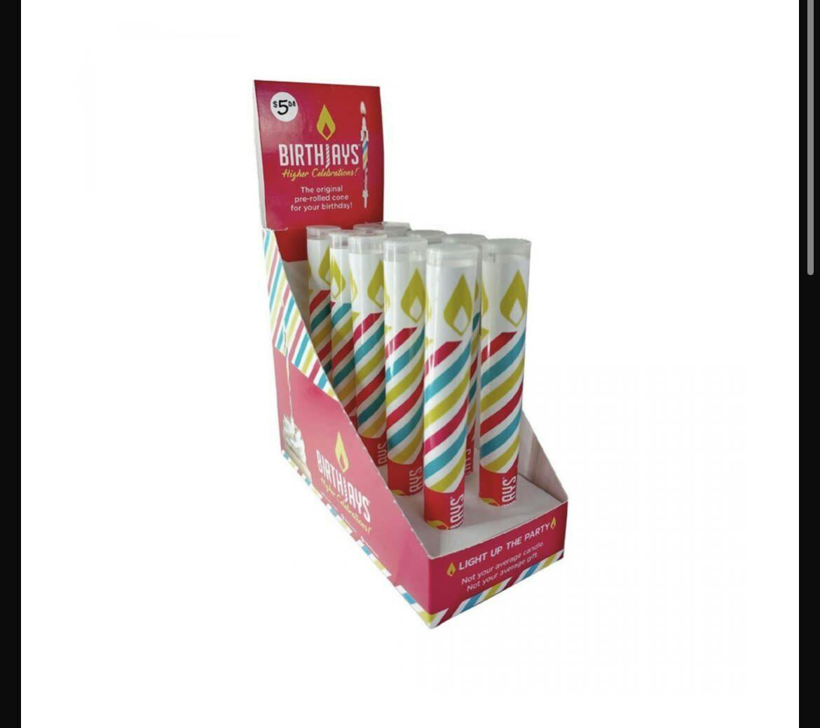 Birthjays birthday cone candles