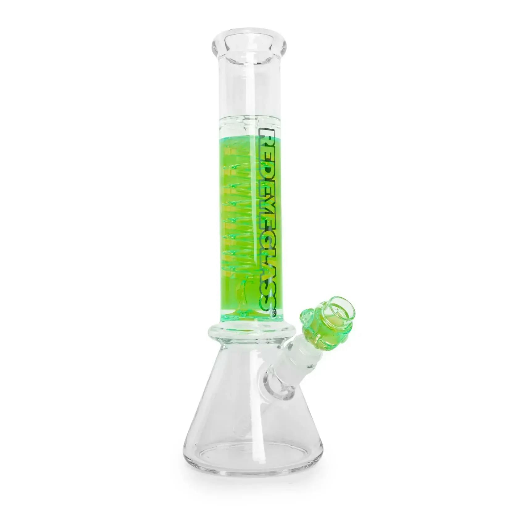 RED EYE GLASS 14" Liquid Chiller Coil Water Pipe-GREEN