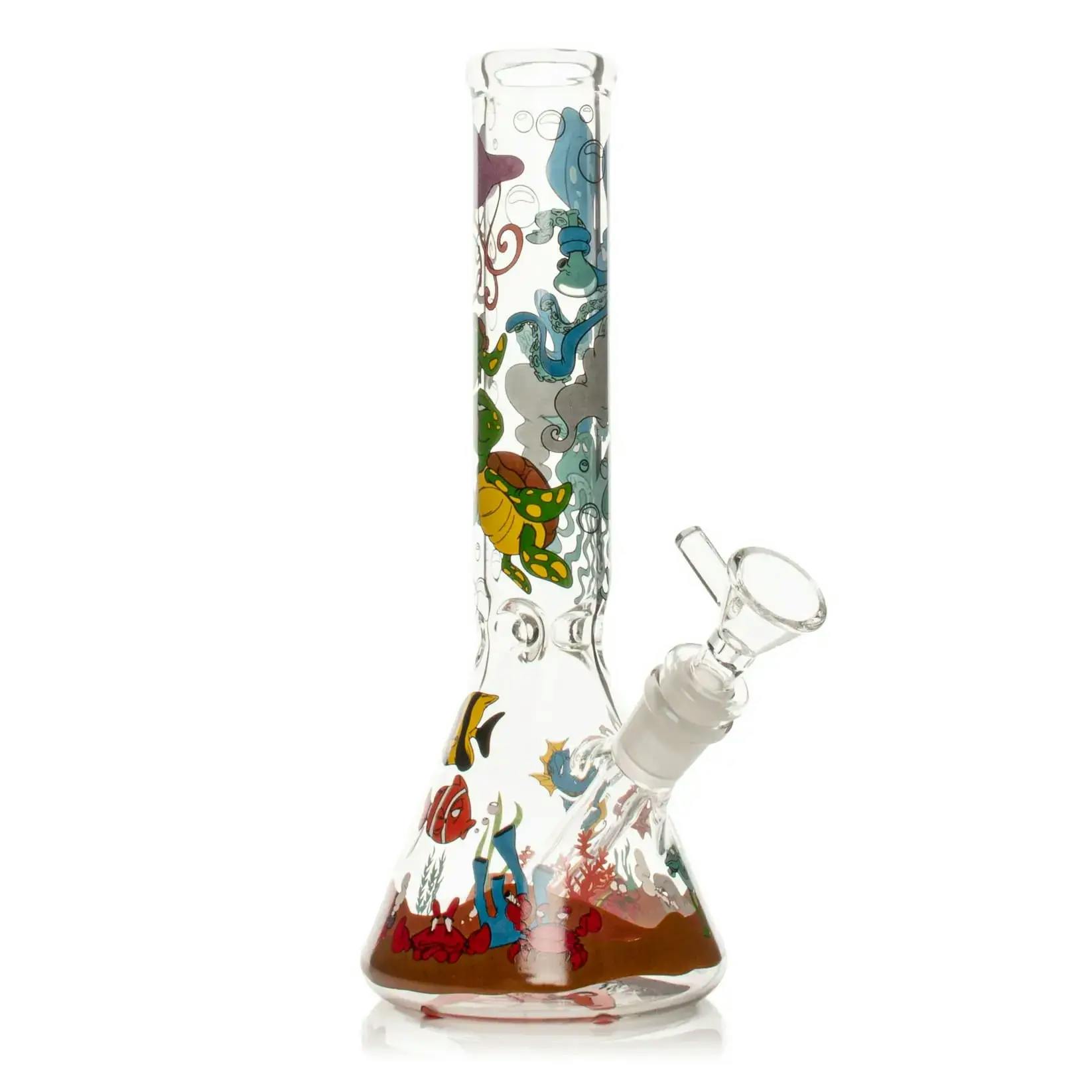 Red Eye Glass 10" Reefer Madness Water Pipe