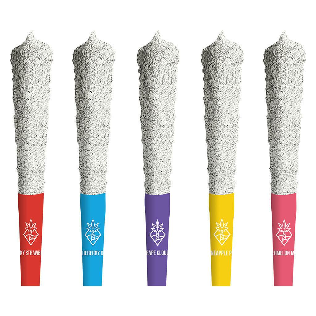 Island Time Double Diamond Infused Pre-Roll Variety Pack 5x0.5g Resin