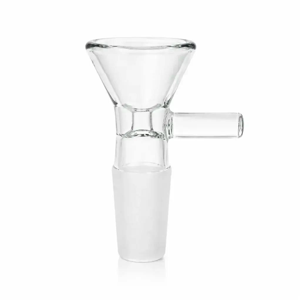 Clear thick glass bowl for 14 mm-Bar handle